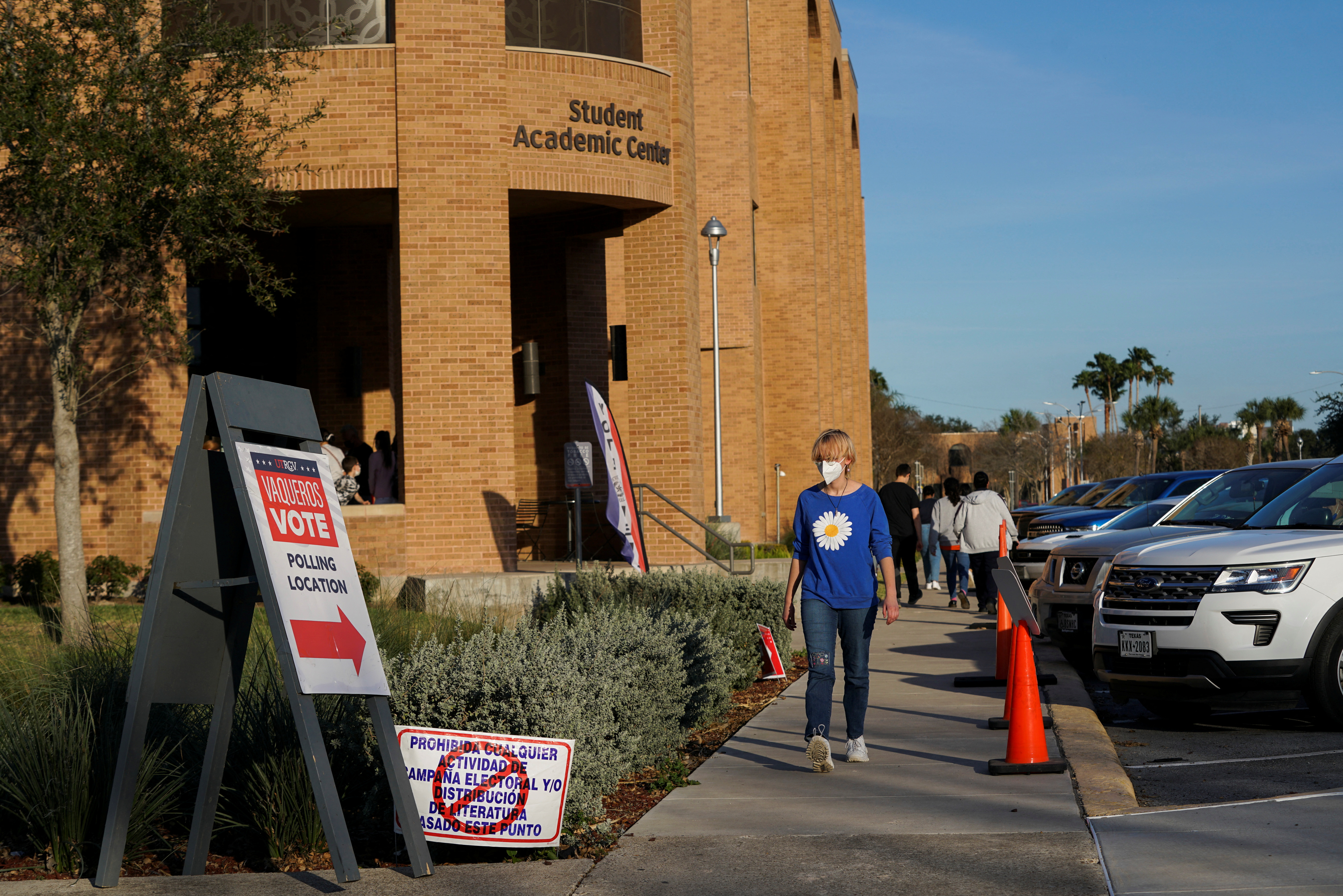 Voters cast ballots in the primary election in Texas