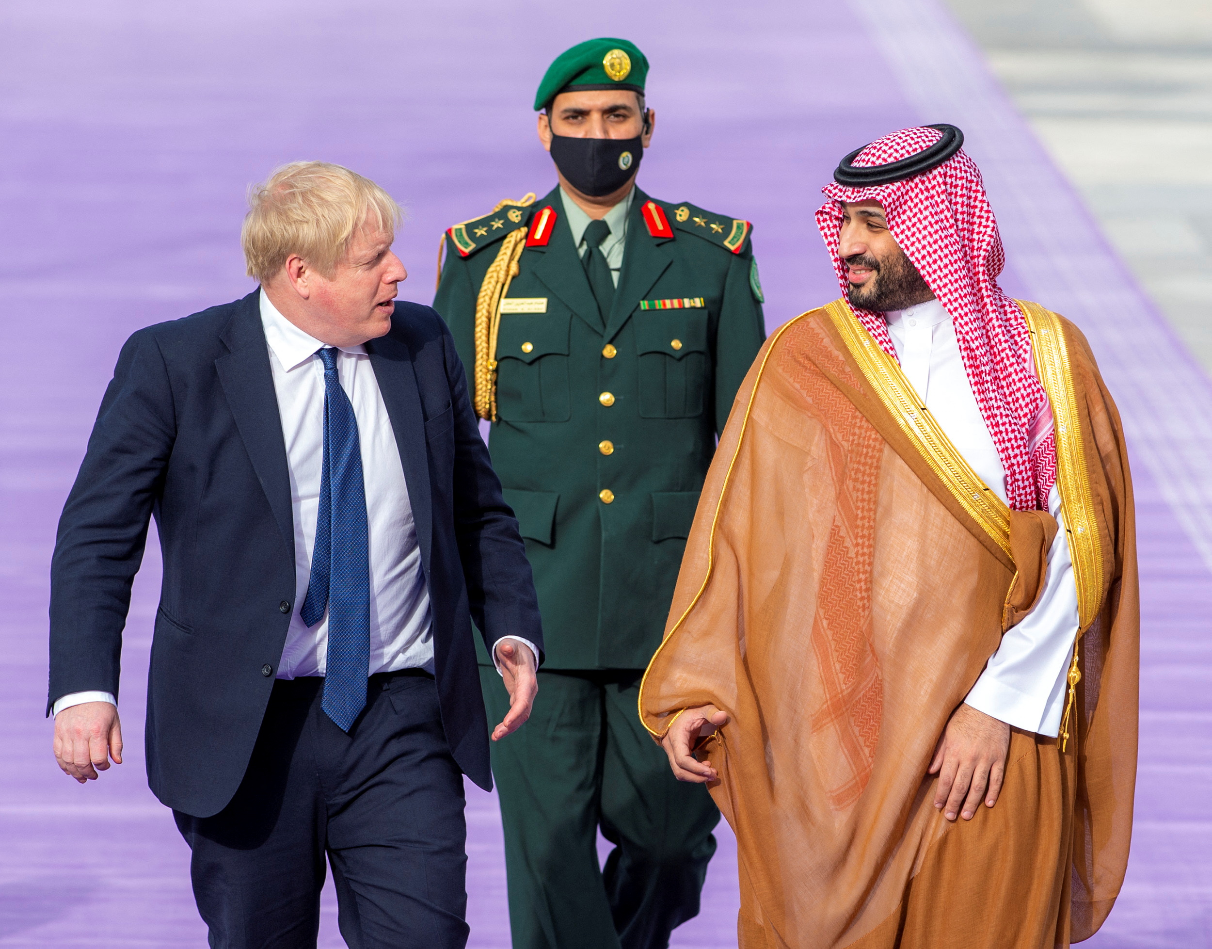 UK's Johnson says Saudi Arabia understands need to stabilise oil