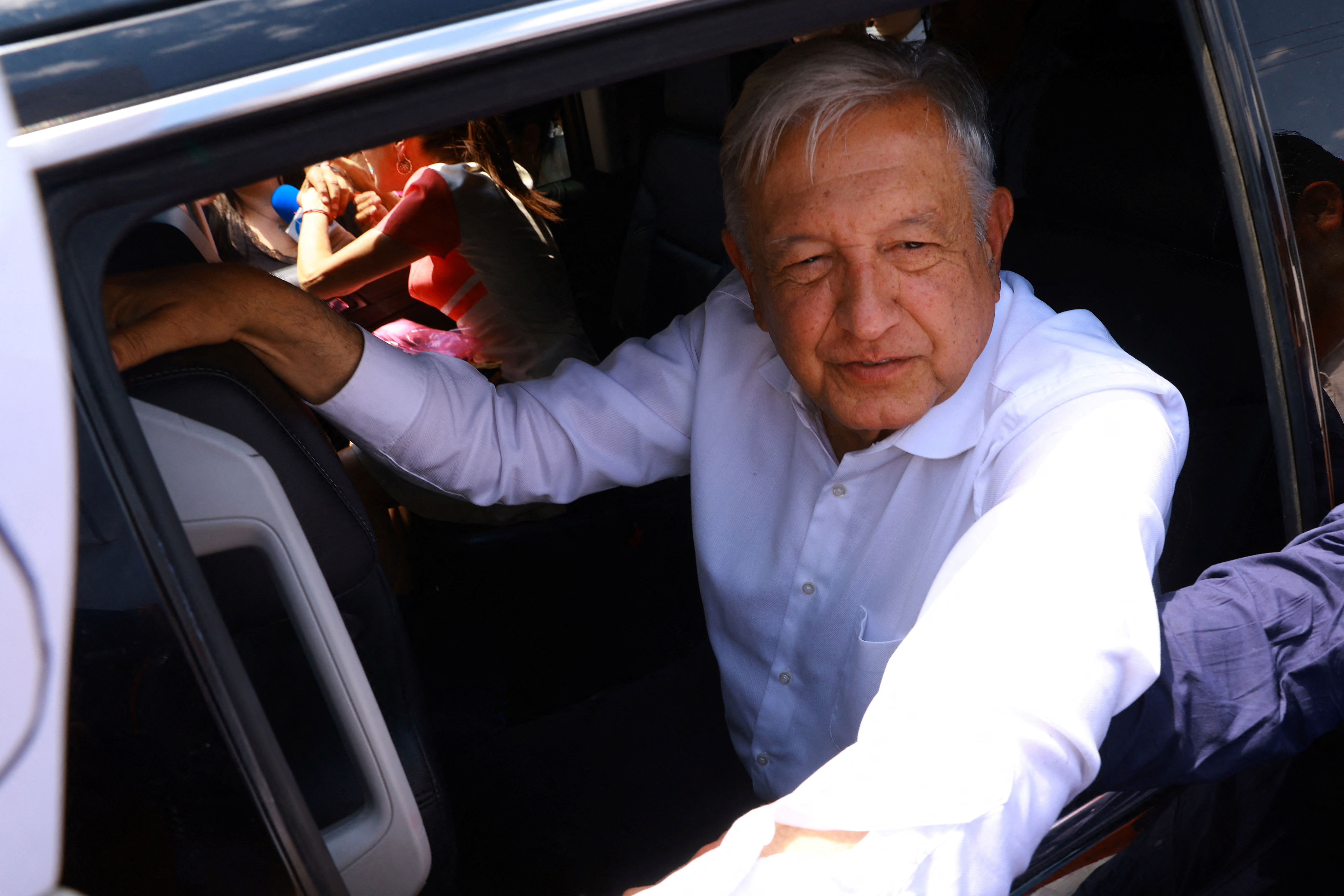 Mexican President Andres Manuel Lopez Obrador visits Ciudad Juarez