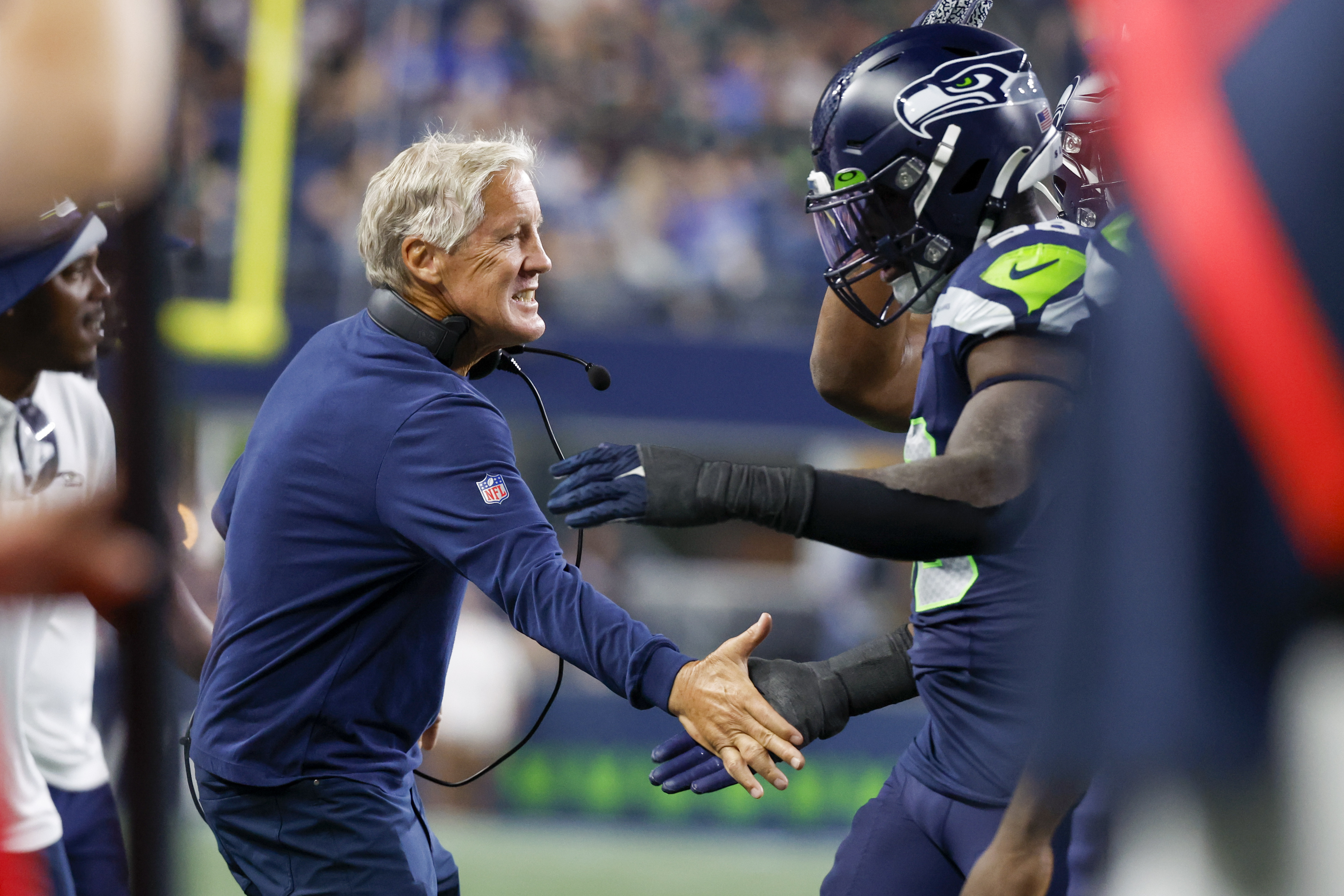 Dallas Cowboys running back Rico Dowdle (23) runs the ball against the  Seattle Seahawks during a preseason NFL football game, Saturday, Aug. 19,  2023, in Seattle. (AP Photo/Lindsey Wasson Stock Photo - Alamy