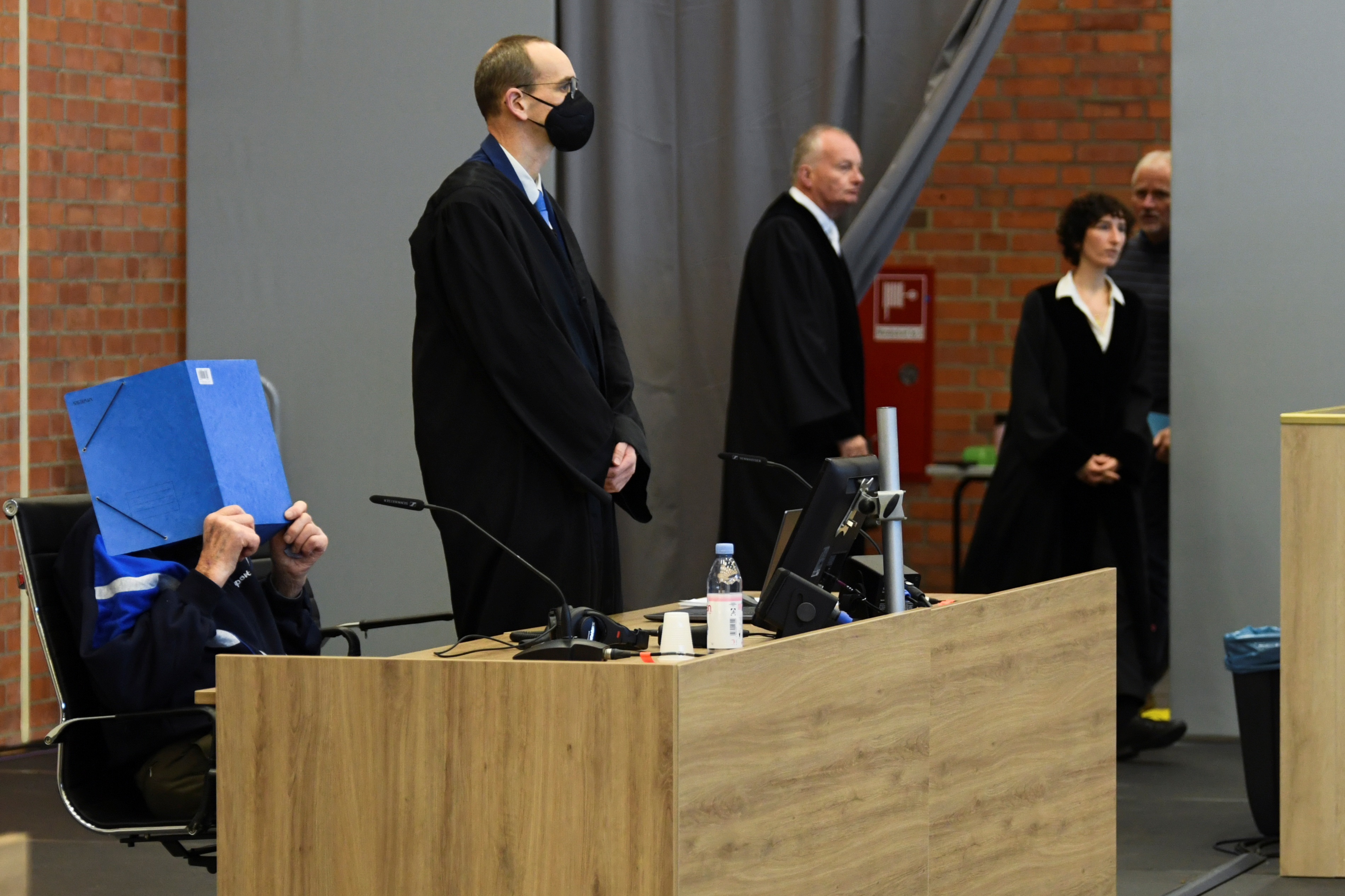 Trial of former security guard of the Sachsenhausen concentration camp at Landgericht Neuruppin court