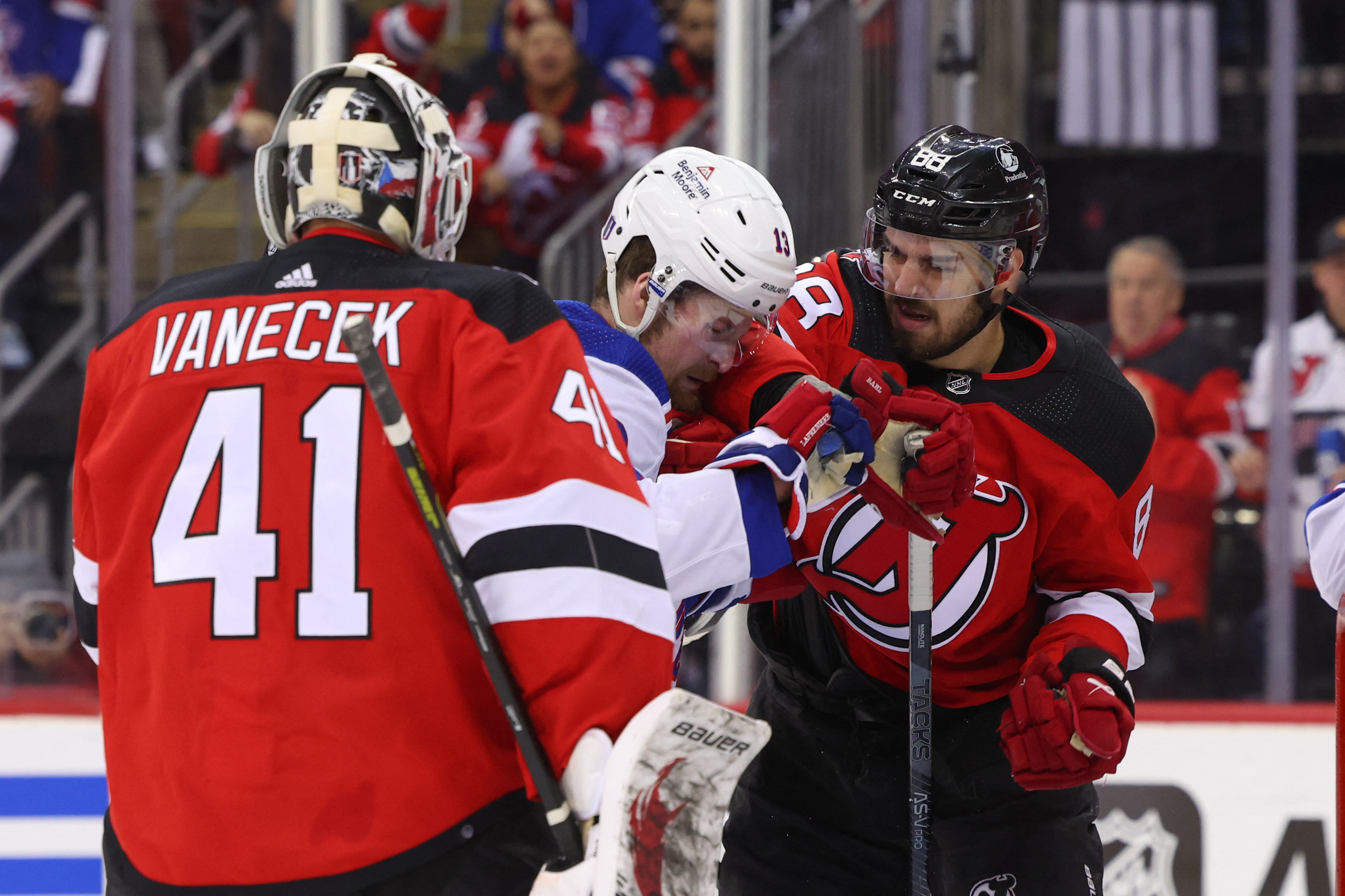 Devils look rattled (and inexperienced) in Game 1 loss to Rangers, 5-1 