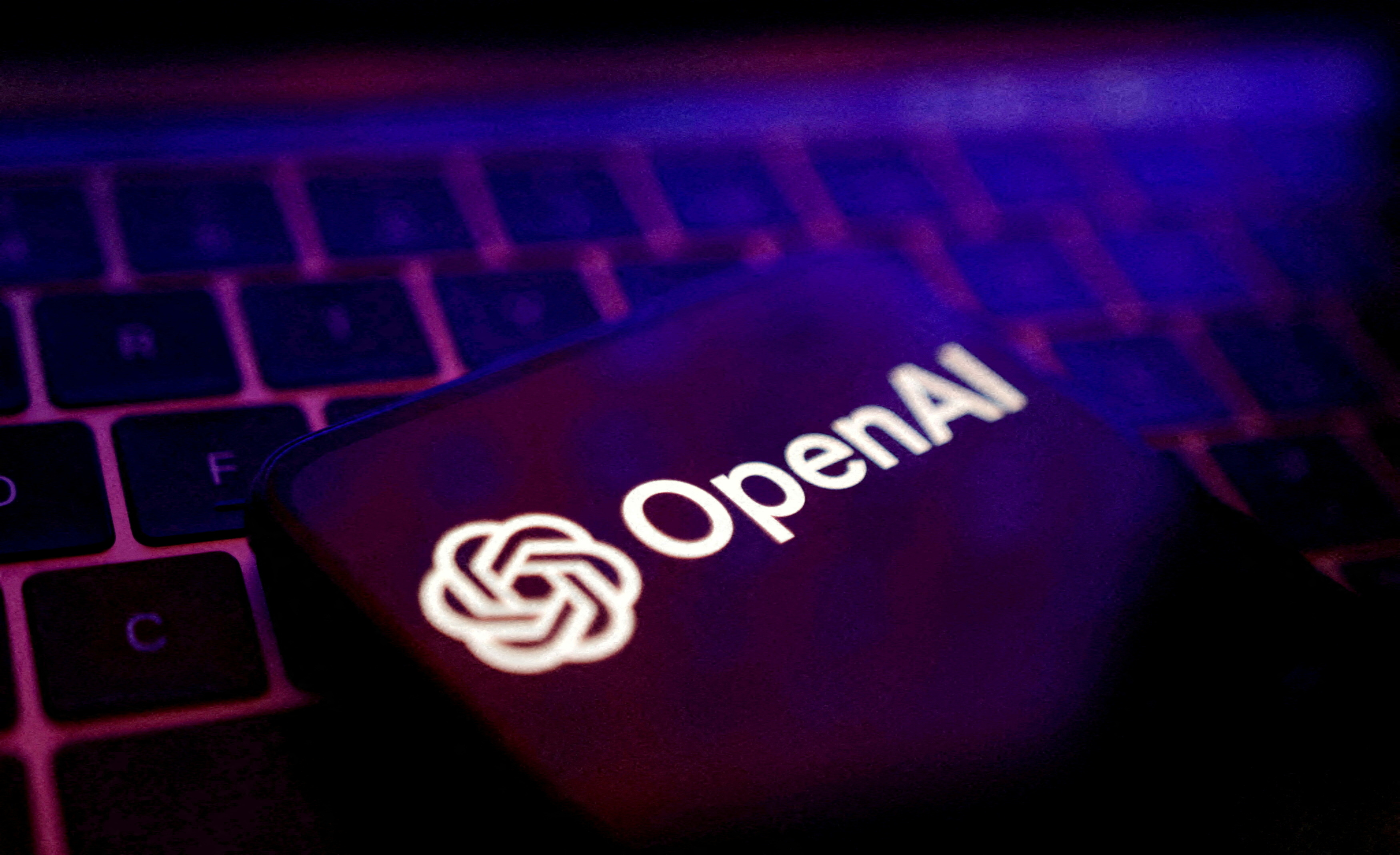 Illustration shows OpenAI logo