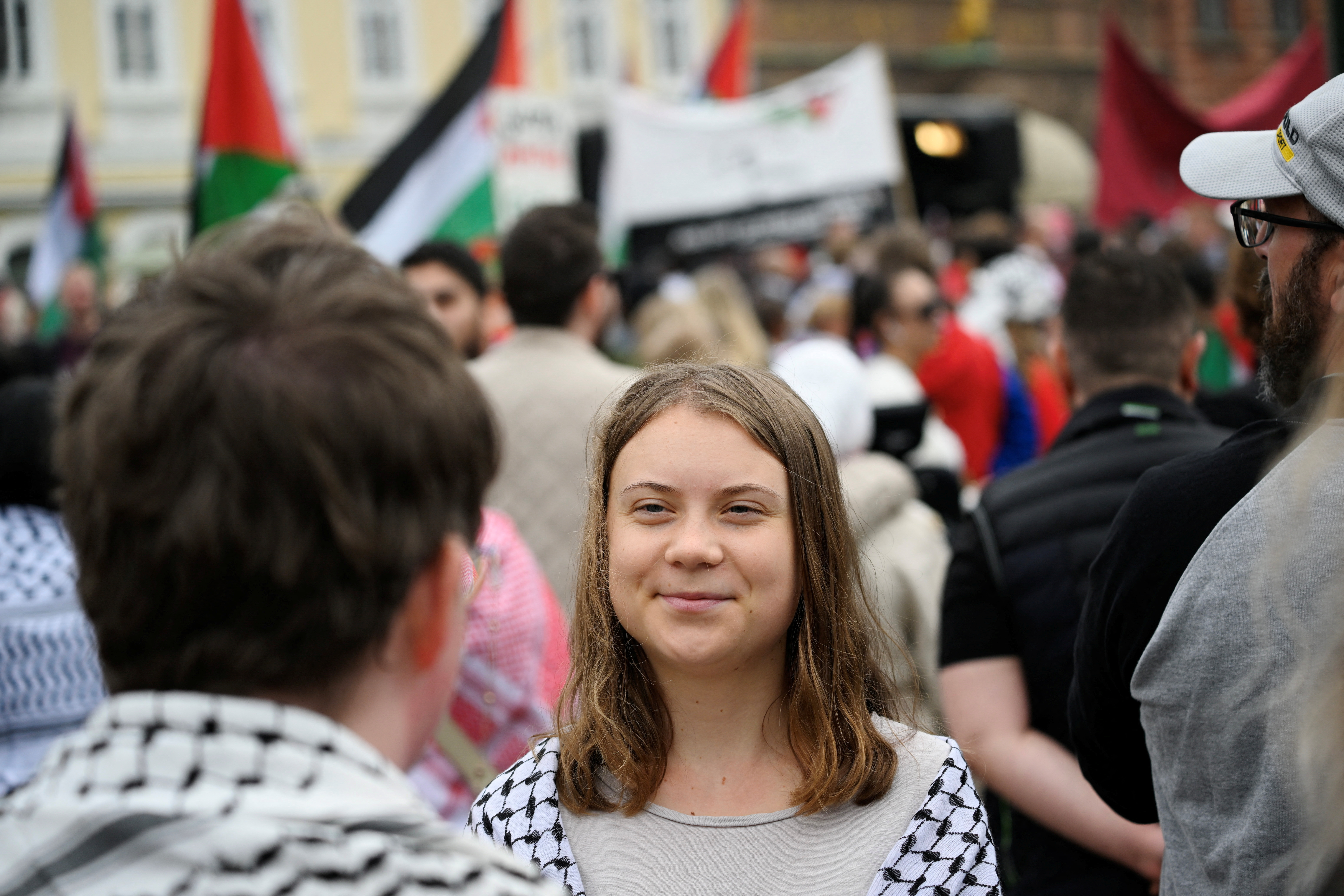 Protest against Israeli participation in the Eurovision Song Contest, in Malmo