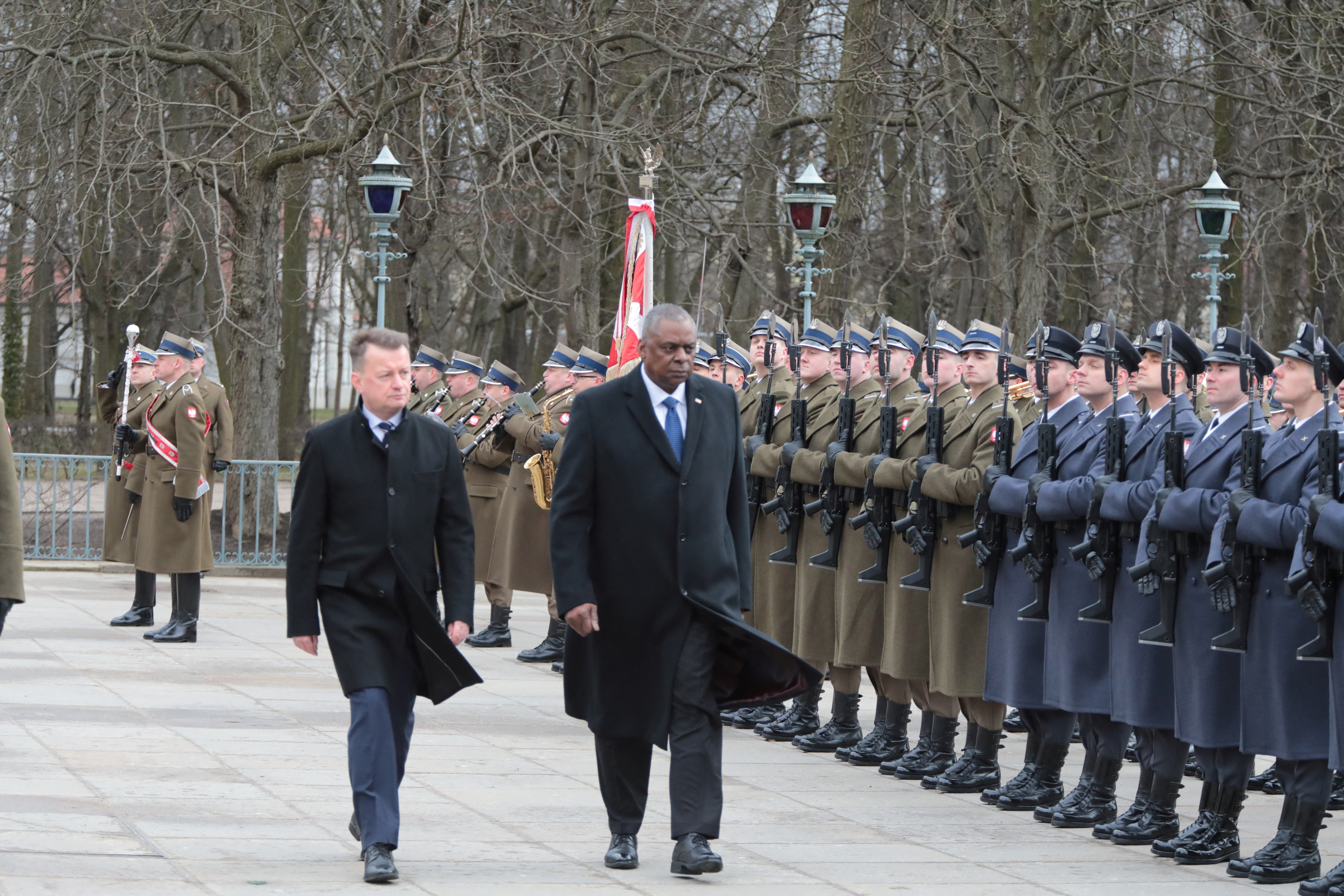 U.S. Defense Secretary Austin meets with Polish Defence Minister Blaszczak in Warsaw