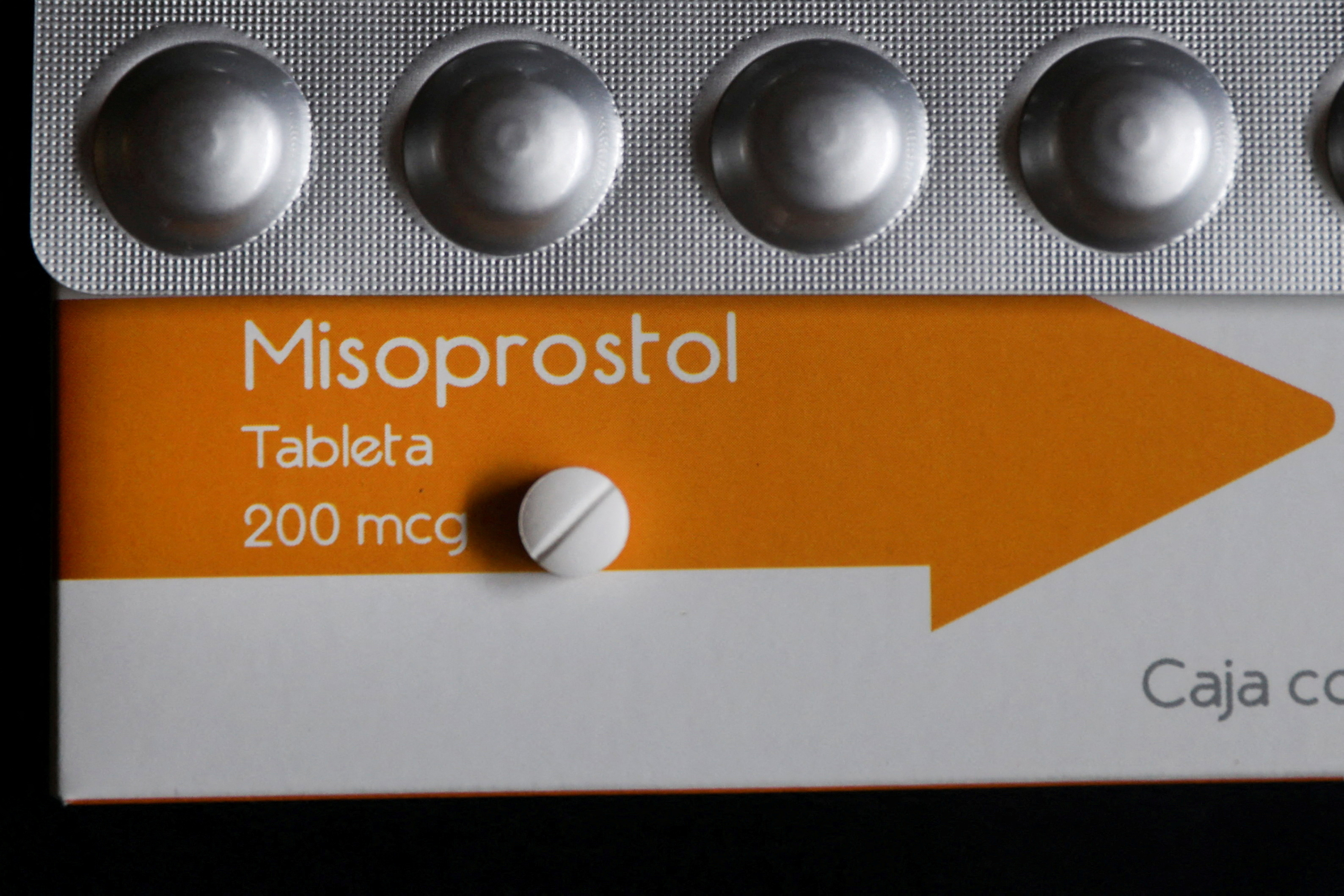 A pill of Misoprostol, used to terminate early pregnancies, is pictured in this illustration