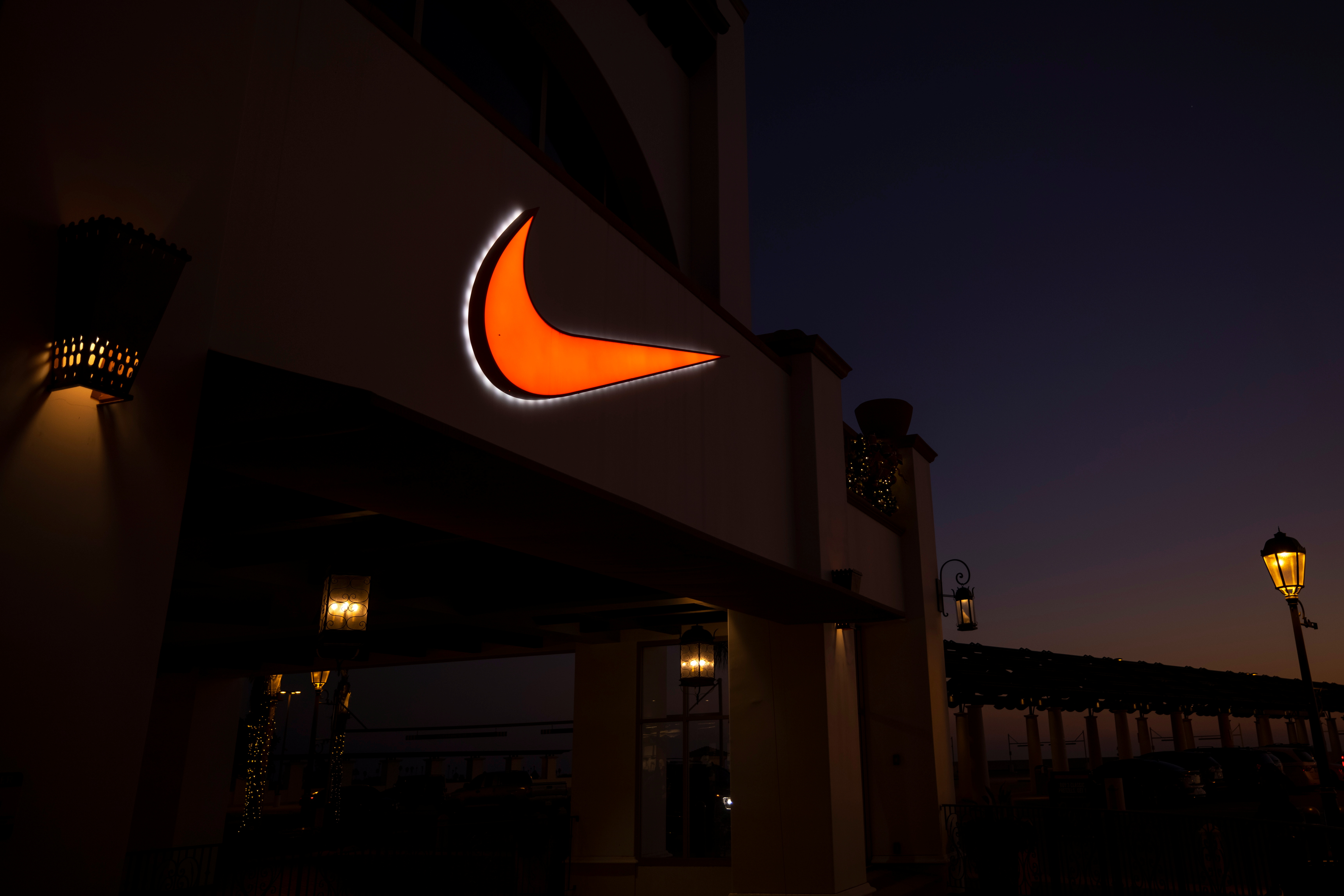 Nike store shown at outlet Mall in California