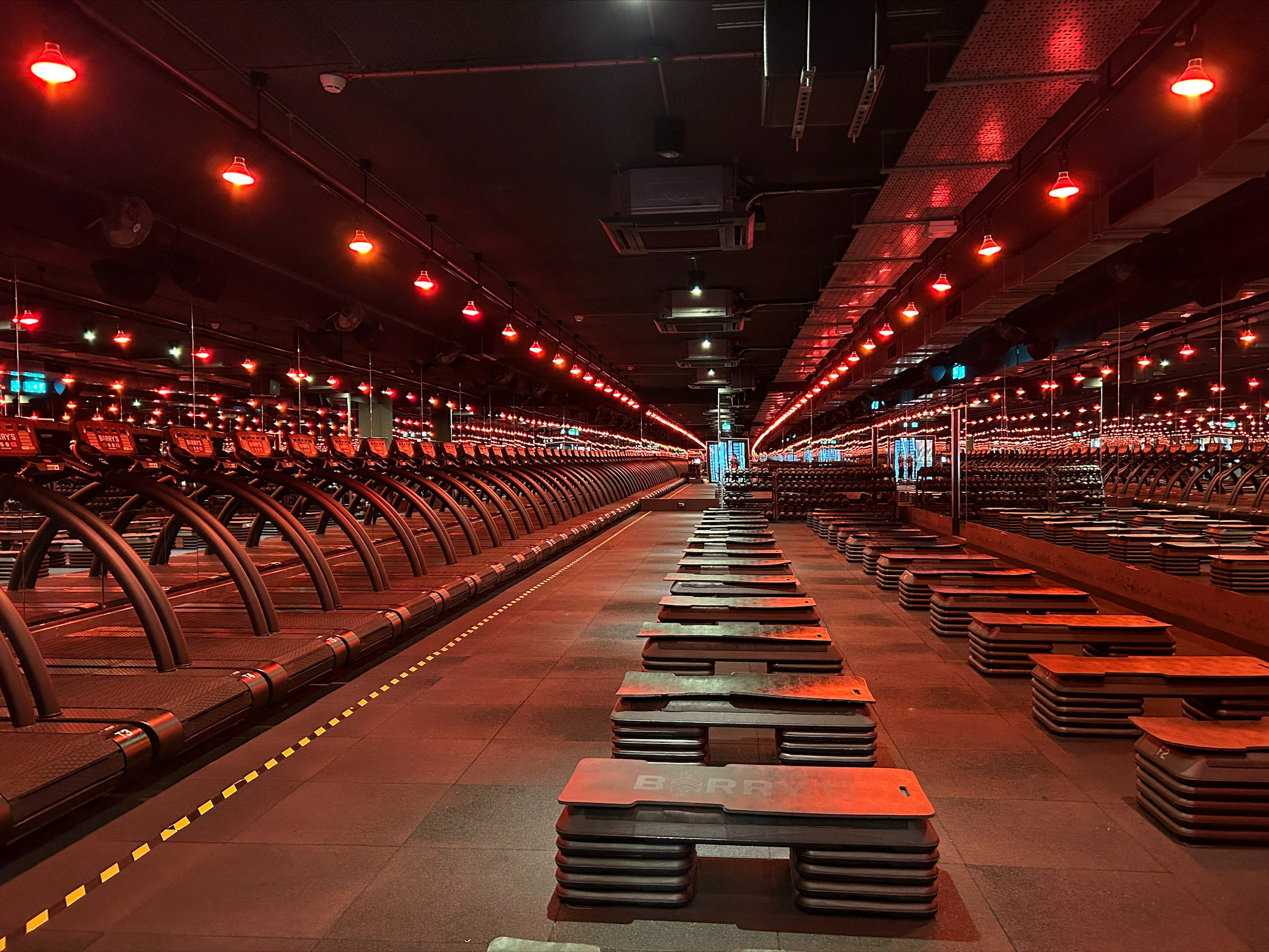A general view of a Barry's gym in Canary Wharf, London, Britain January 6, 2023.
