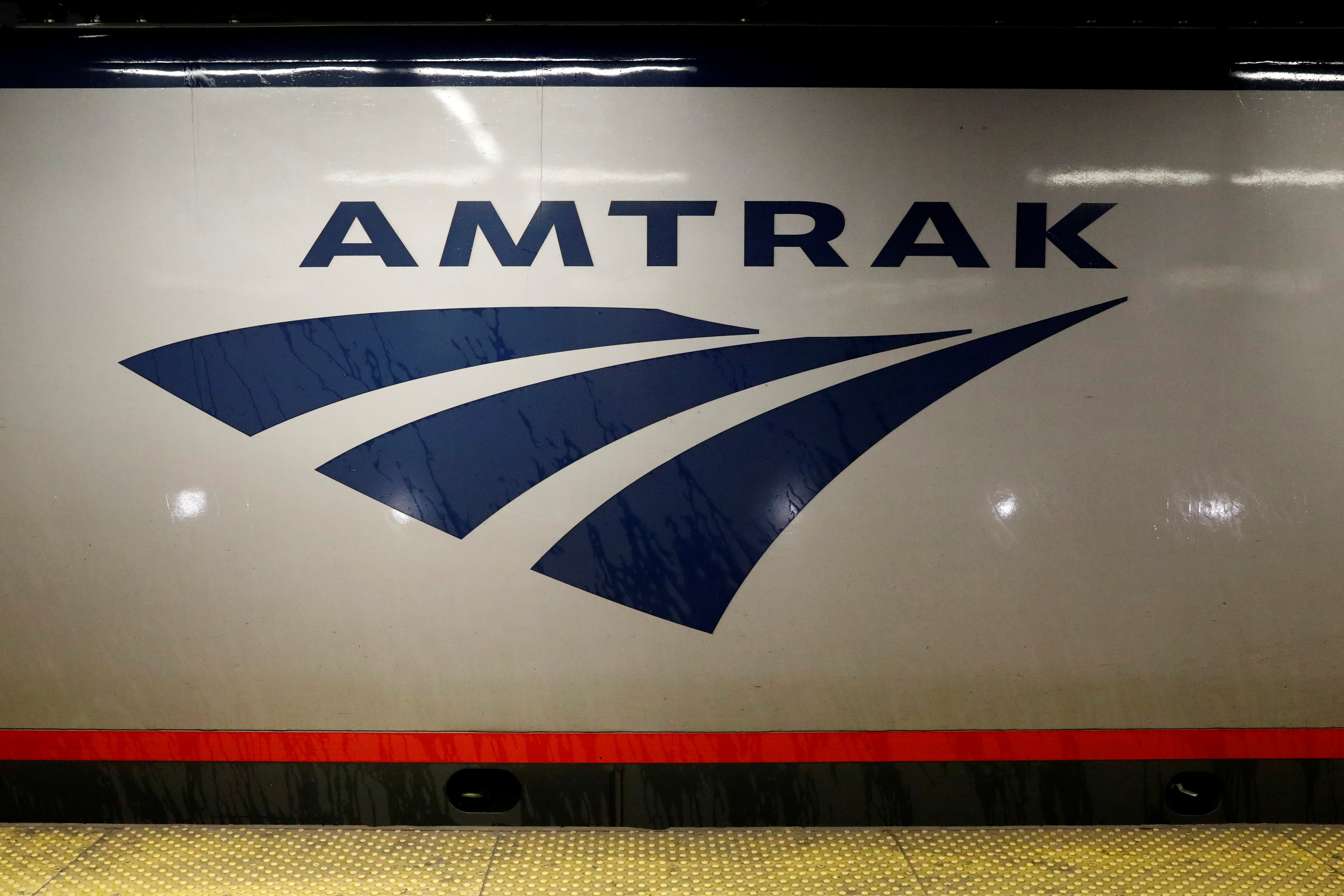 An Amtrak train is parked at the platform inside New York's Penn Station, the nation's busiest train hub, which will be closing tracks for repairs causing massive disruptions to commuters in New York City