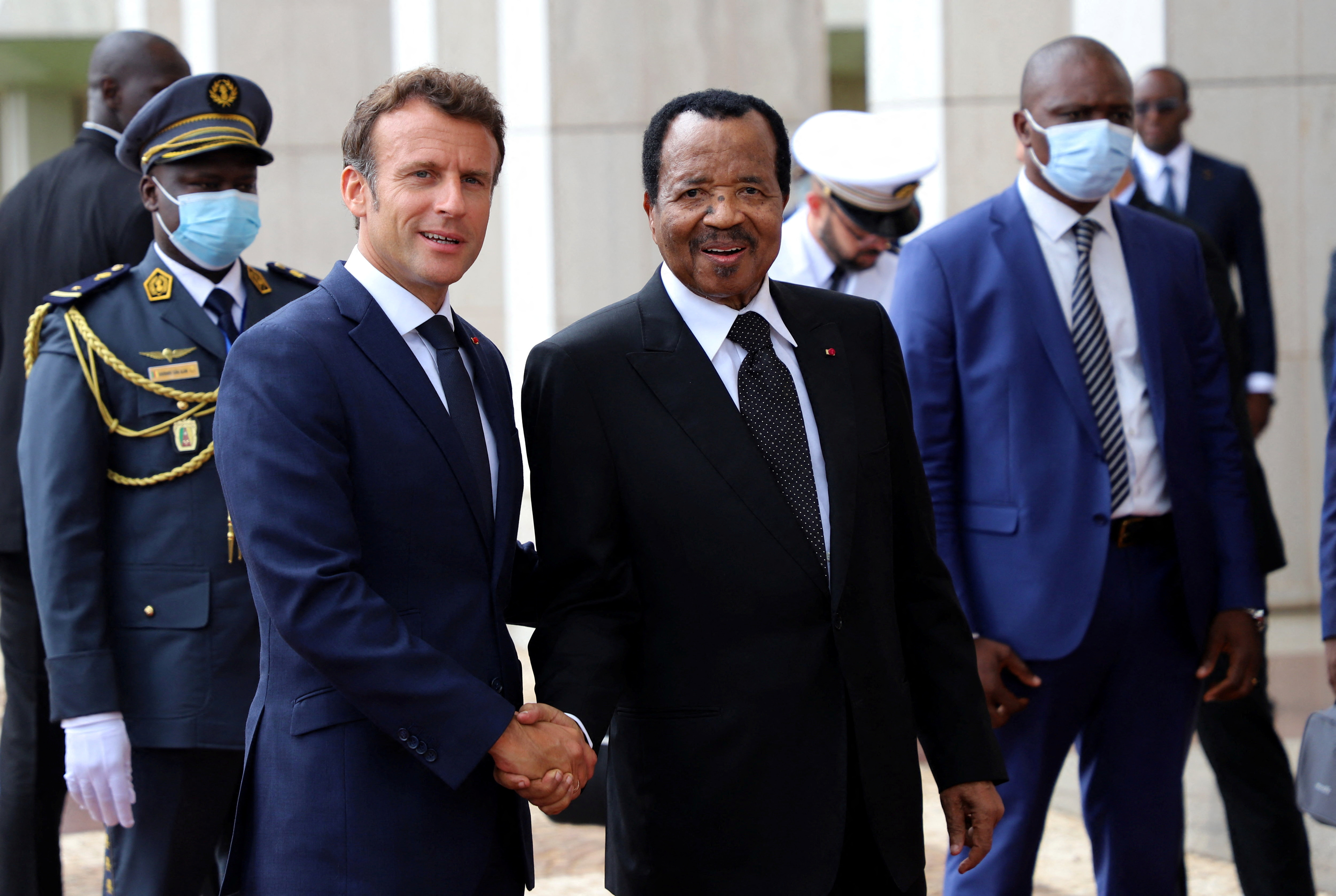 French President Emmanuel Macron visits Cameroon