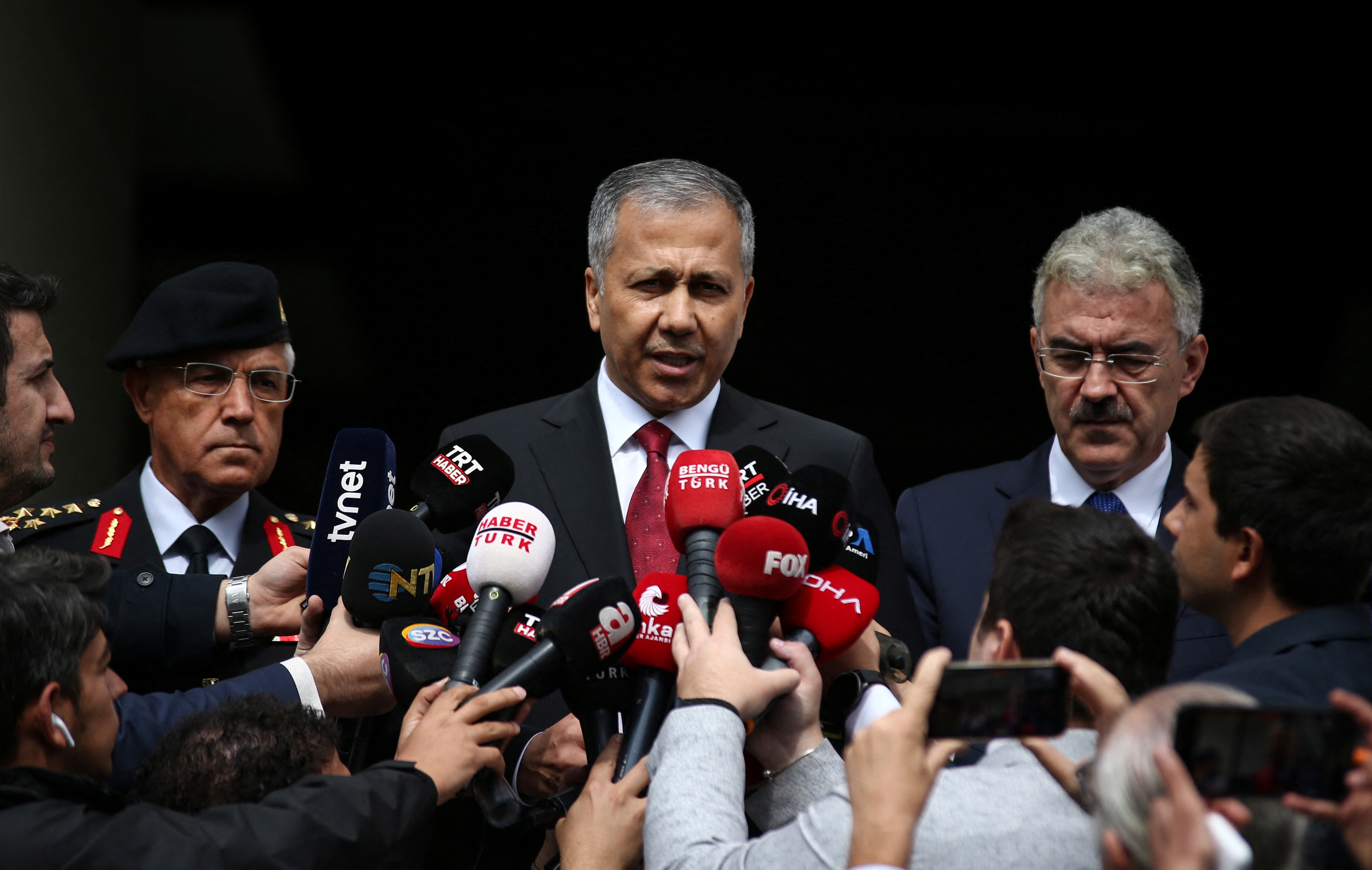 Turkey's Interior Minister Yerlikaya speaks following bombing in Ankara