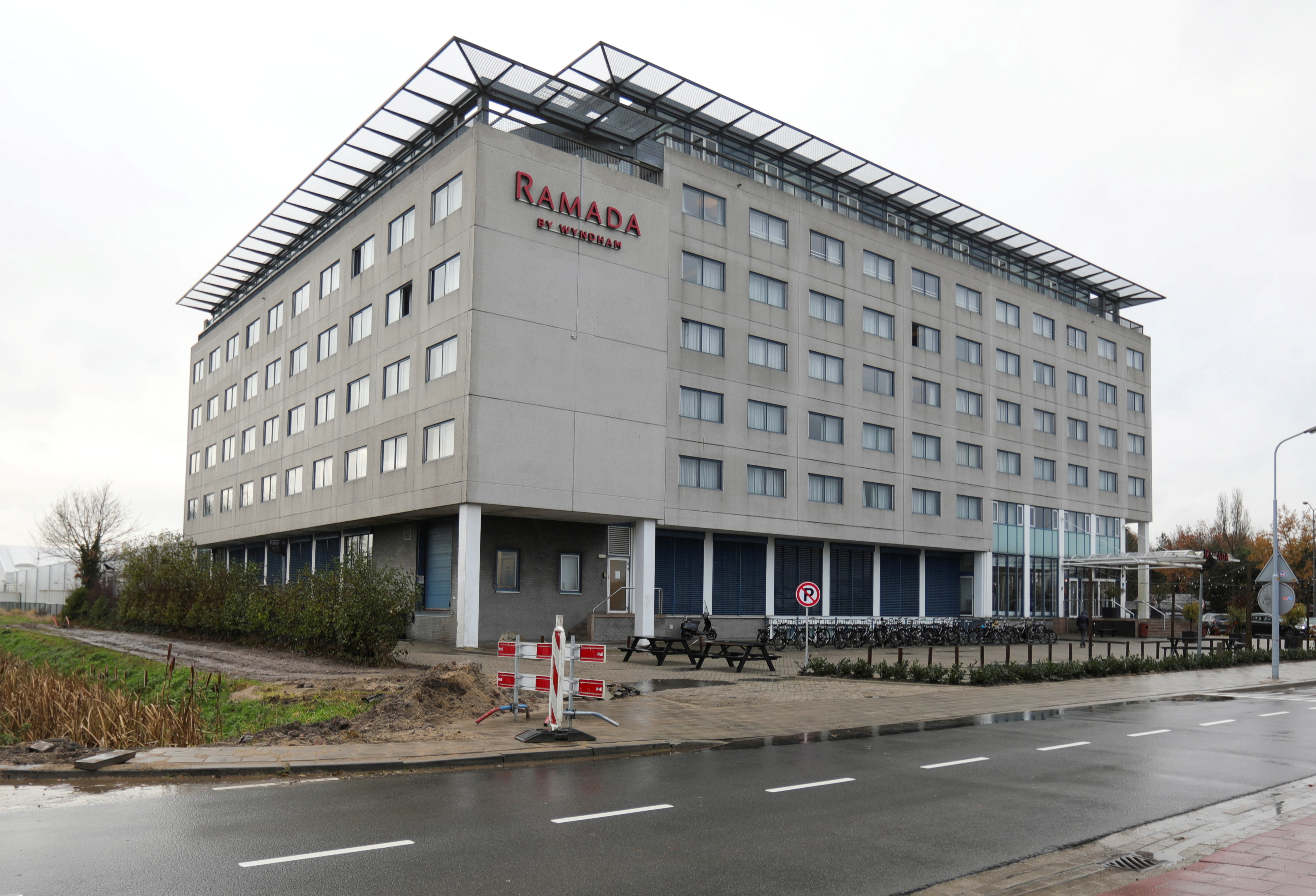 A general view of the Hotel Ramada which is located close to Schiphol Airport in Amsterdam, Netherlands, November 27, 2021. REUTERS/Eva Plevier 