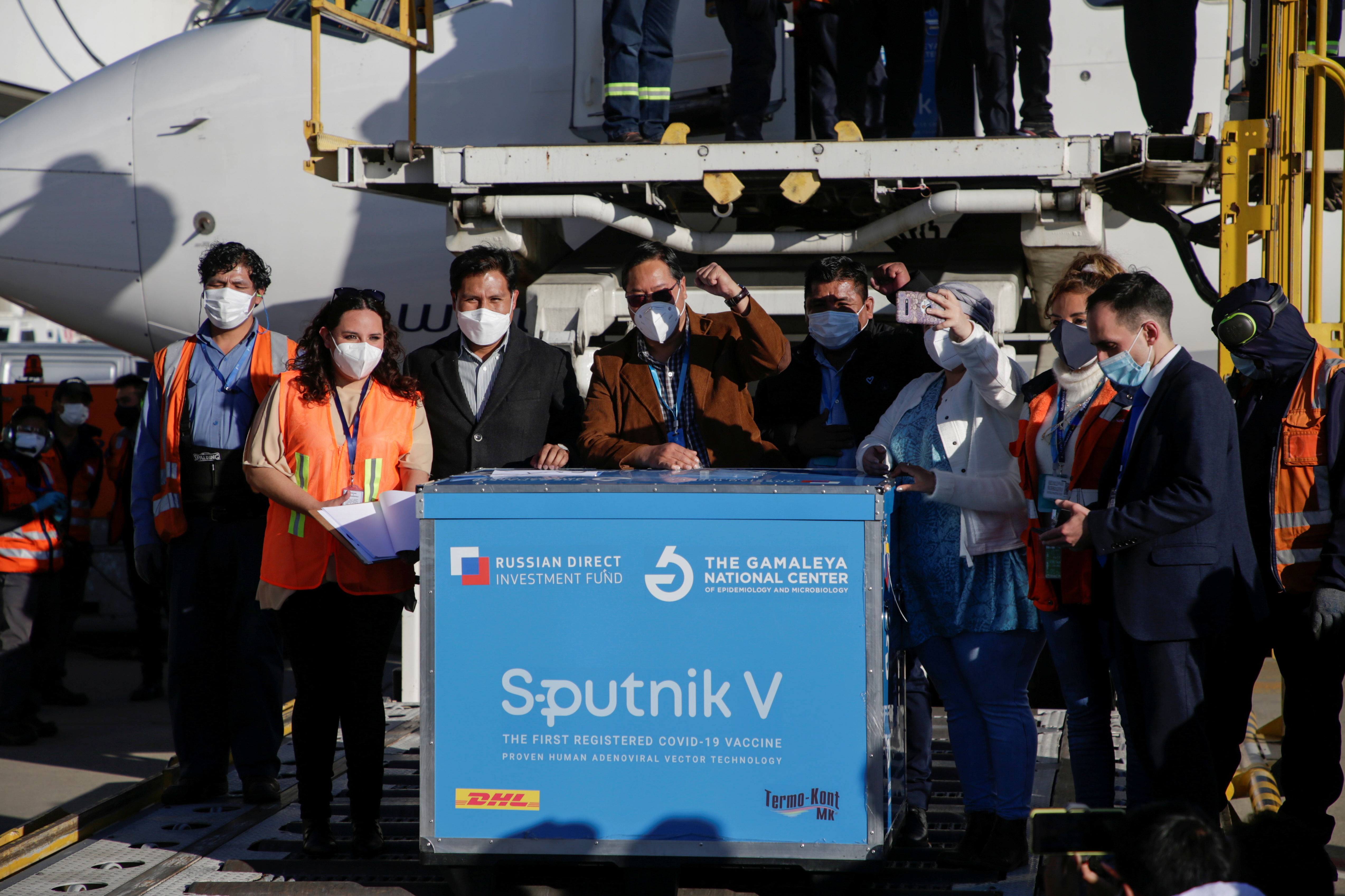 The first batch of the Sputnik V COVID-19 vaccine arrives in Bolivia