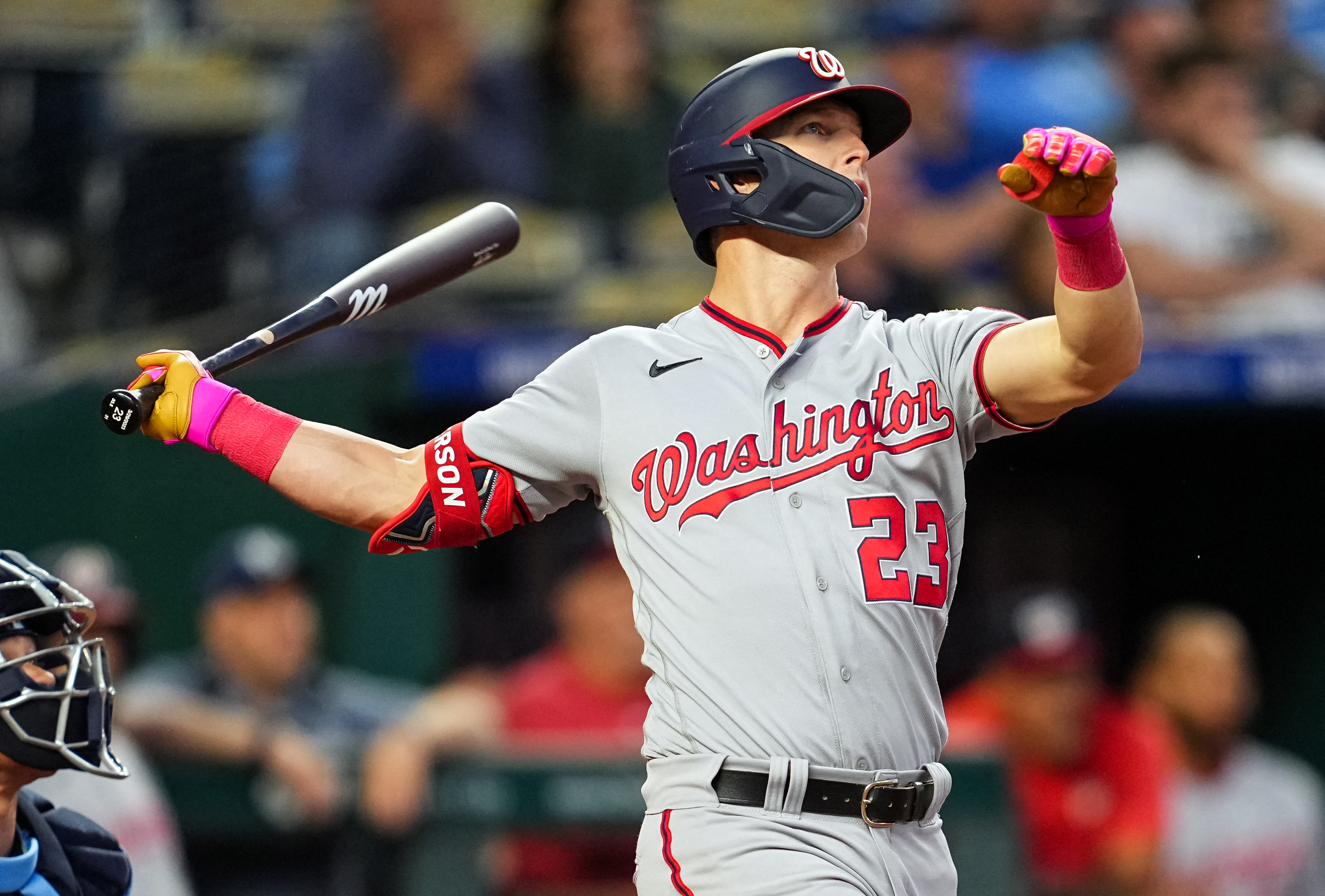 Luis García records the second 6-hit game in @Nationals history