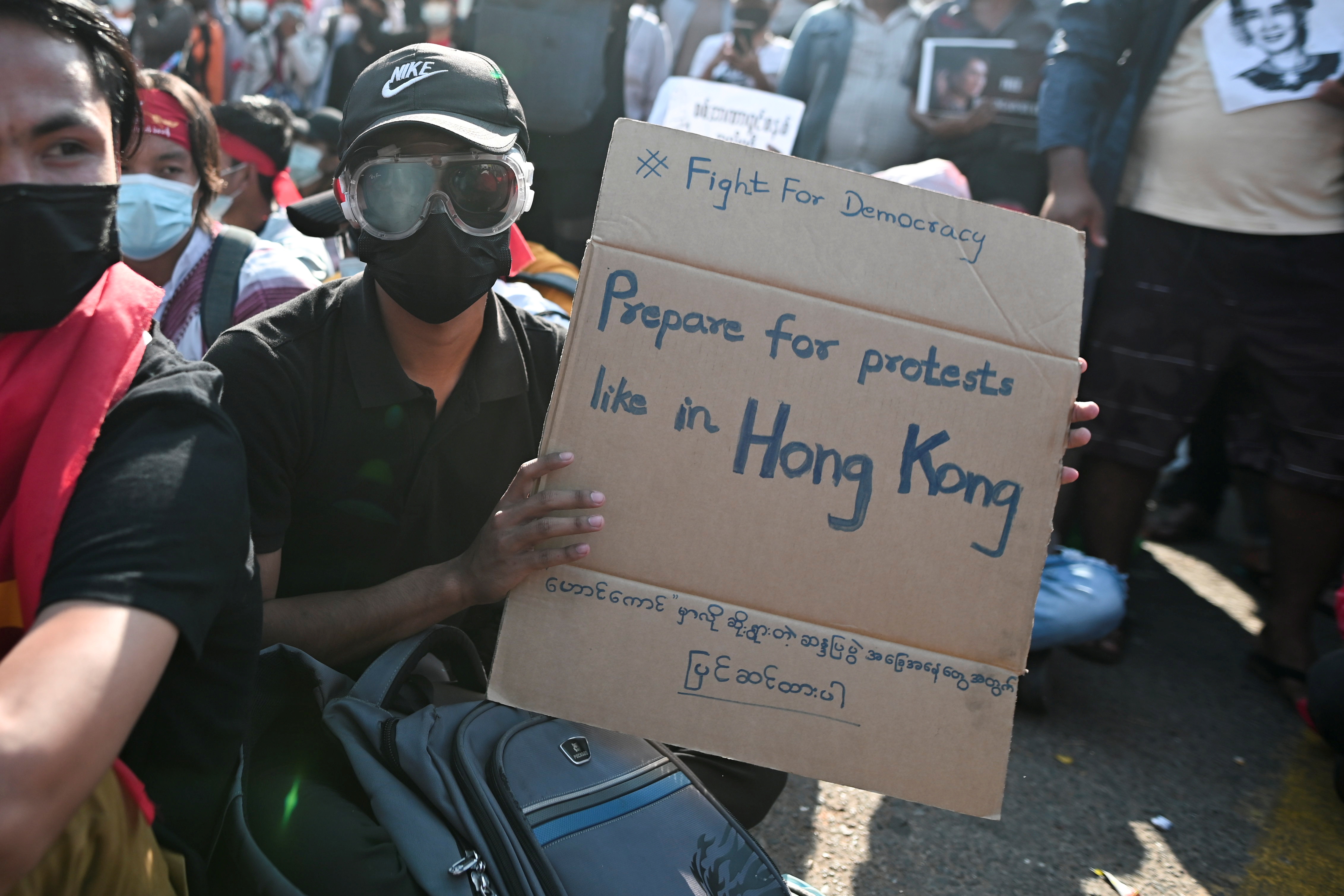 Power In Solidarity Myanmar Protesters Inspired By Hong Kong And Thailand Reuters