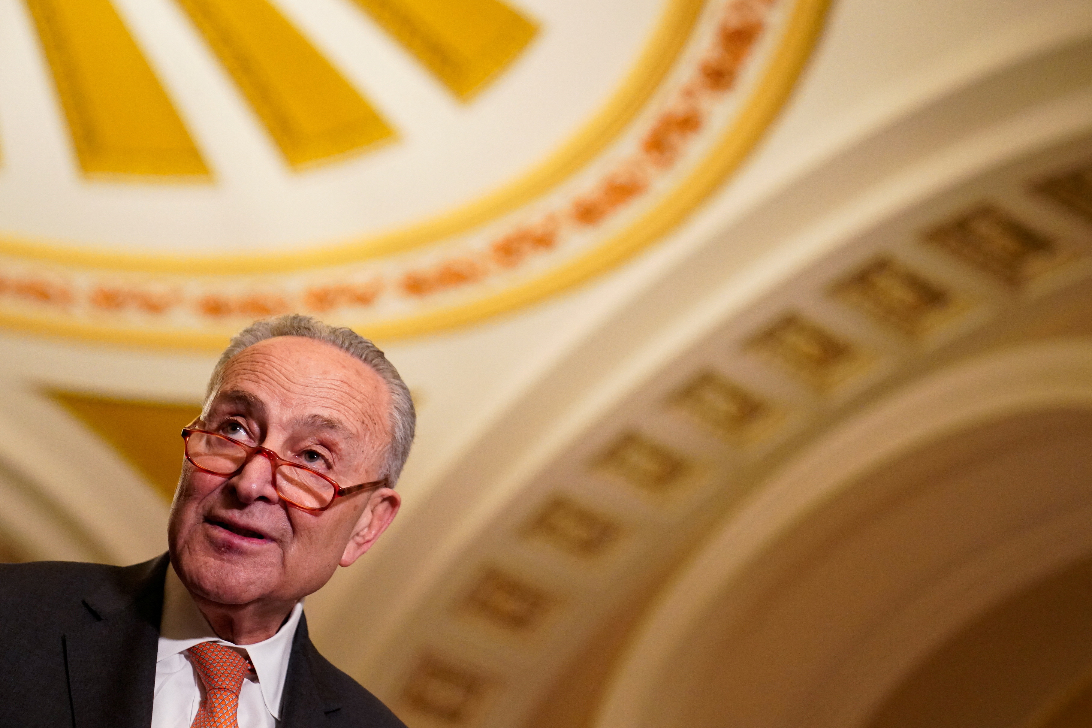 U.S. Senate Democrats weekly policy lunch at U.S. Capitol in Washington