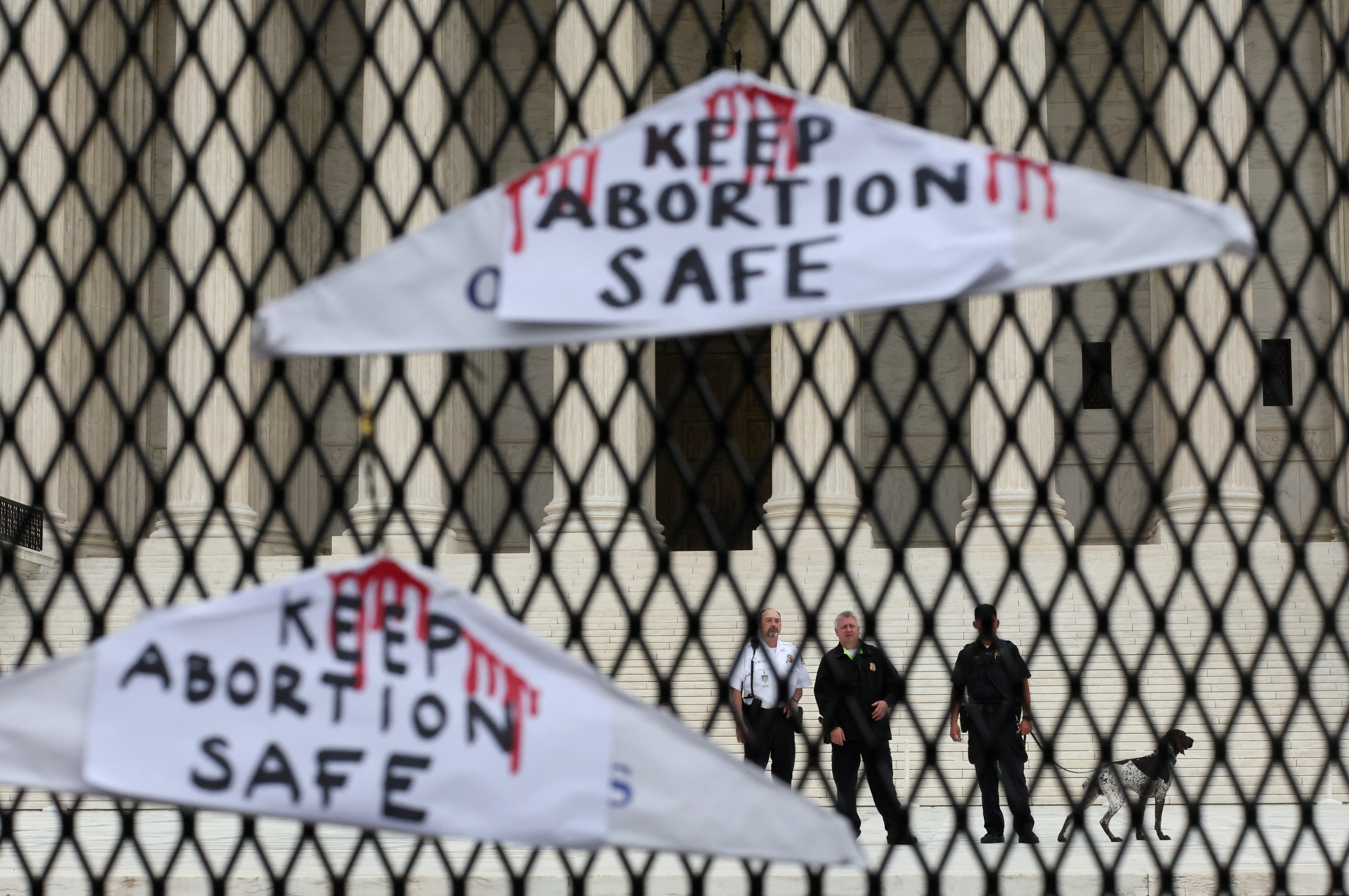 People rally for abortion rights outside of the U.S. Supreme Court in Washington
