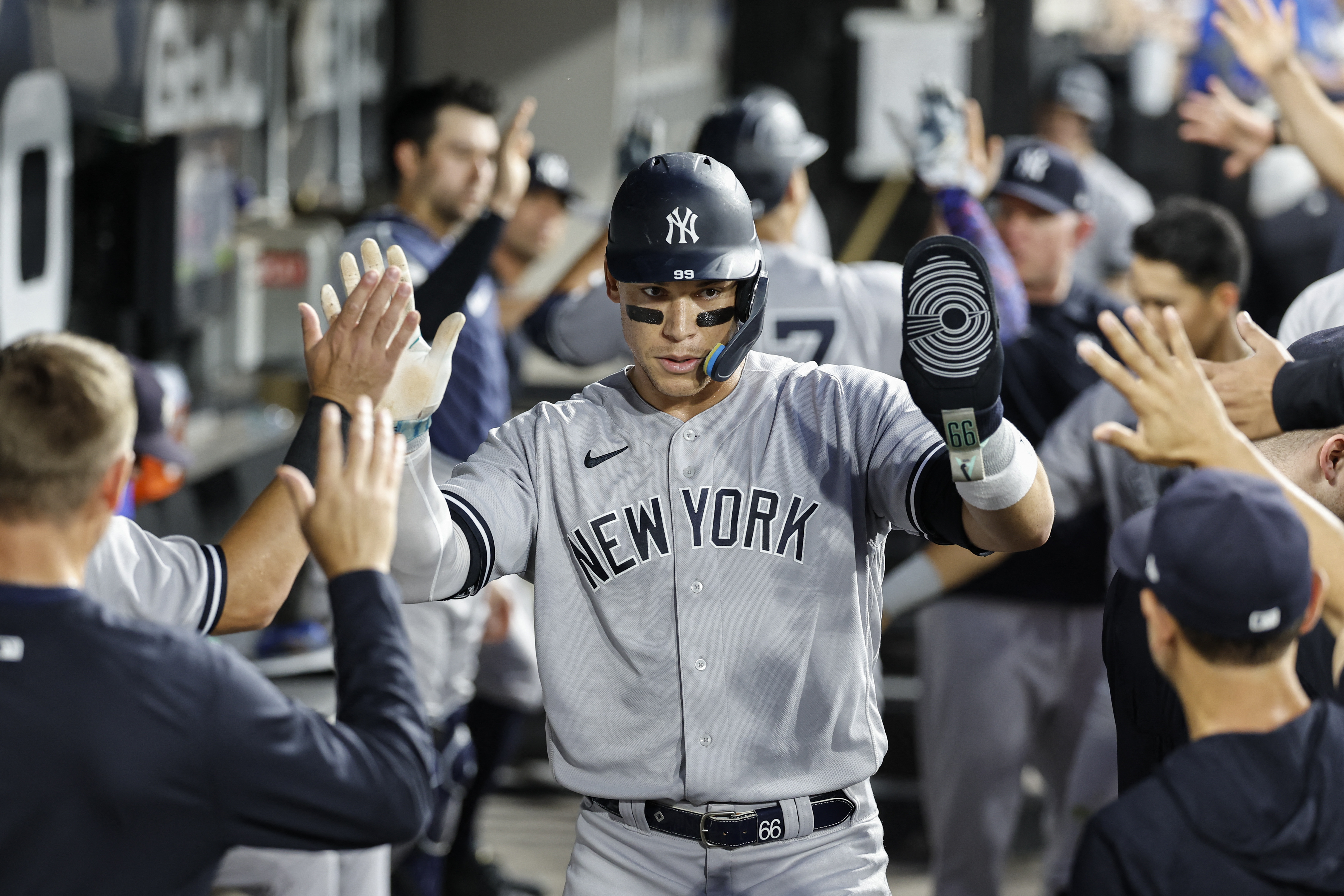 Giancarlo Stanton Blast No 400 Gives The New York Yankees The Lead Mlb News  Shirt