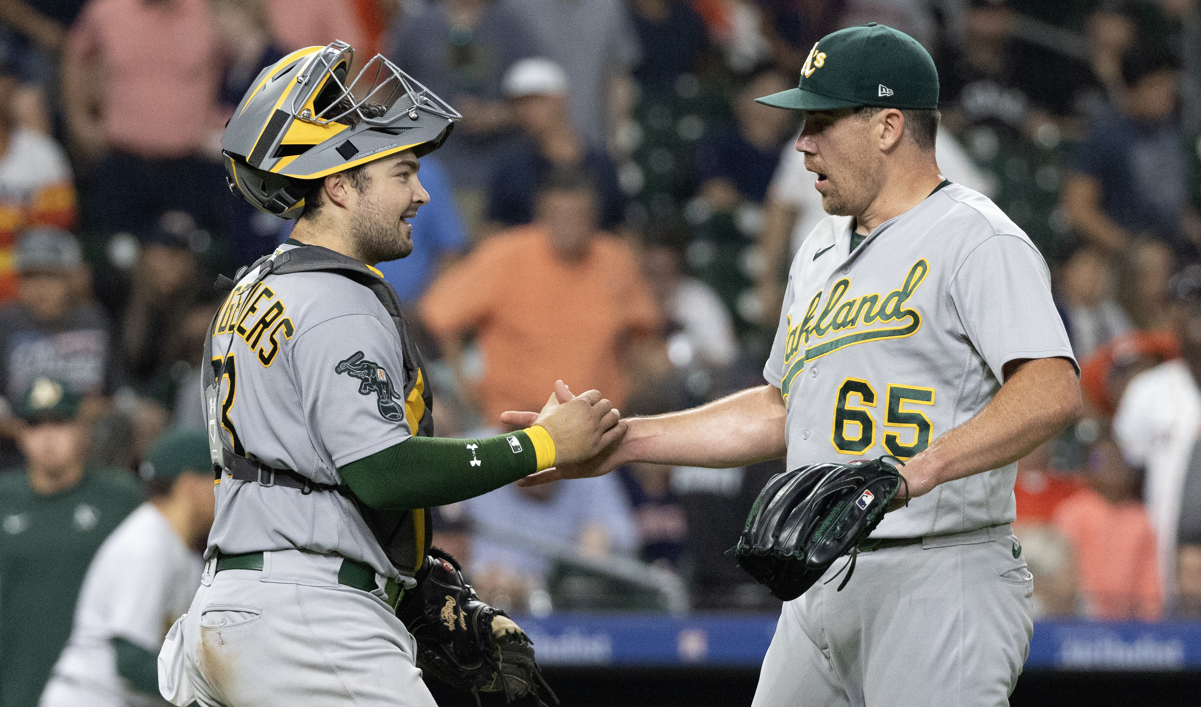 Shea Langeliers, A's handle Justin Verlander, Astros