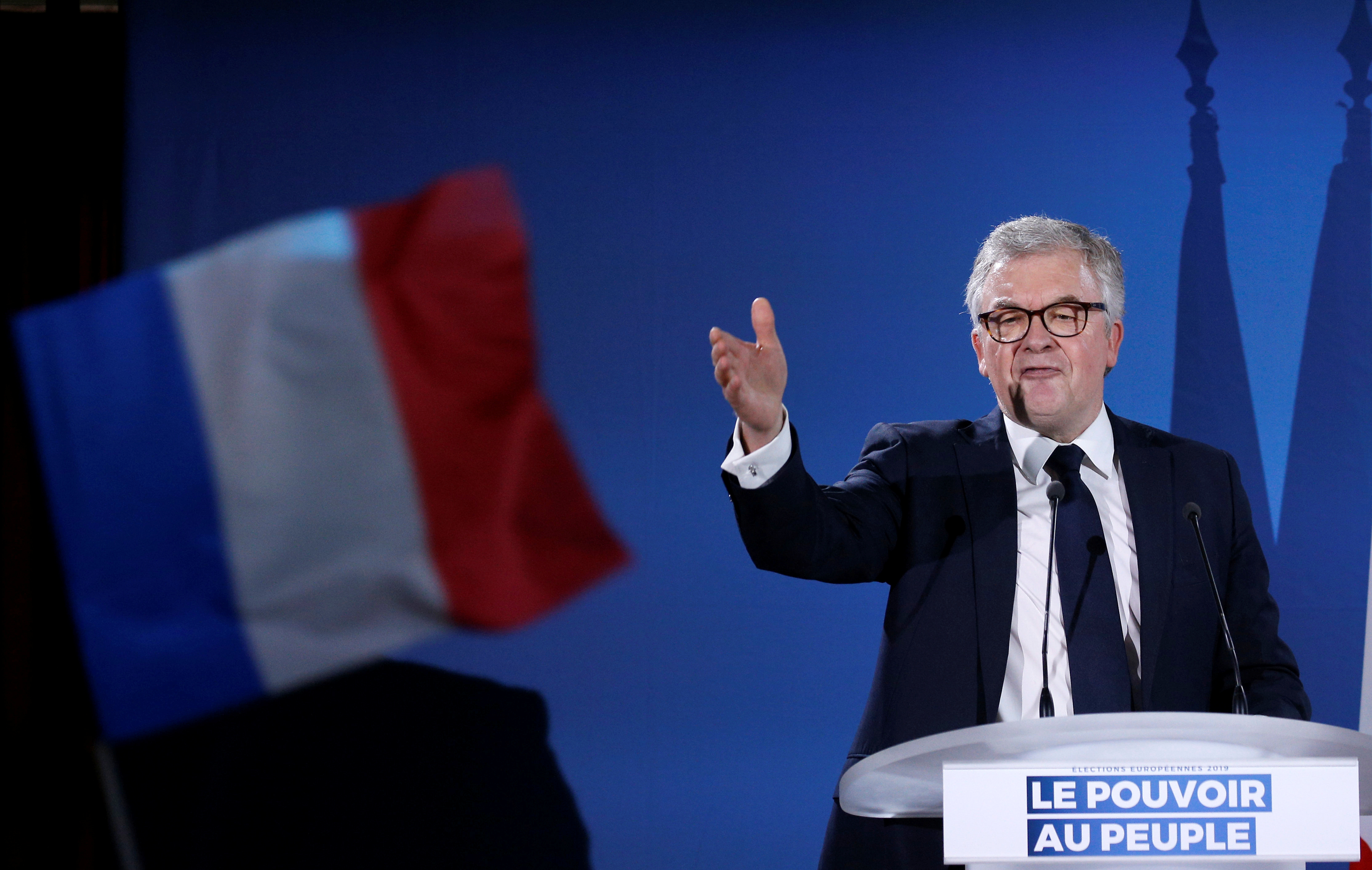 French far-right RN party member Garraud attends meeting in Saint-Paul-du-Bois
