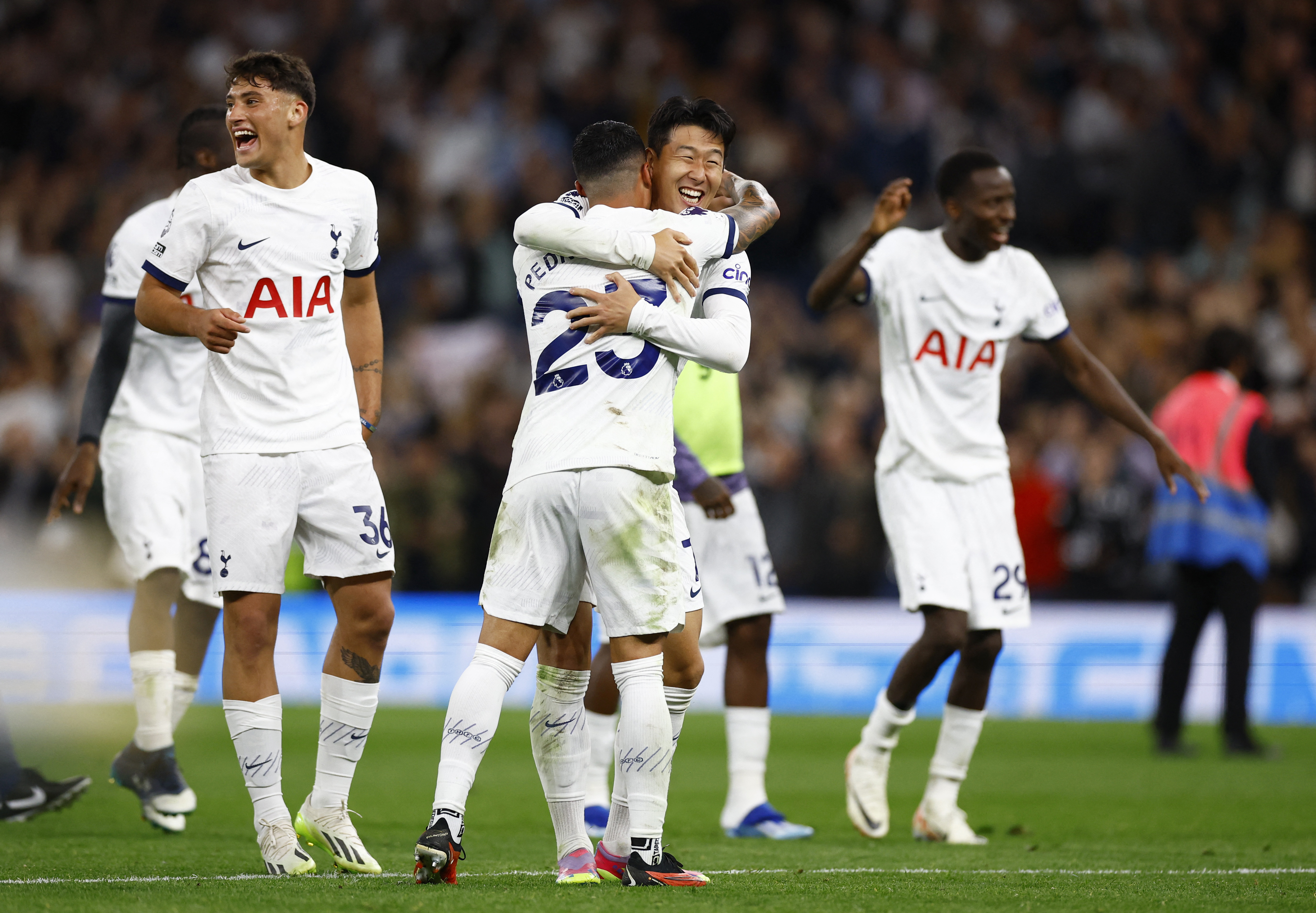 Spurs sink nine-man Liverpool thanks to last-gasp Matip own goal