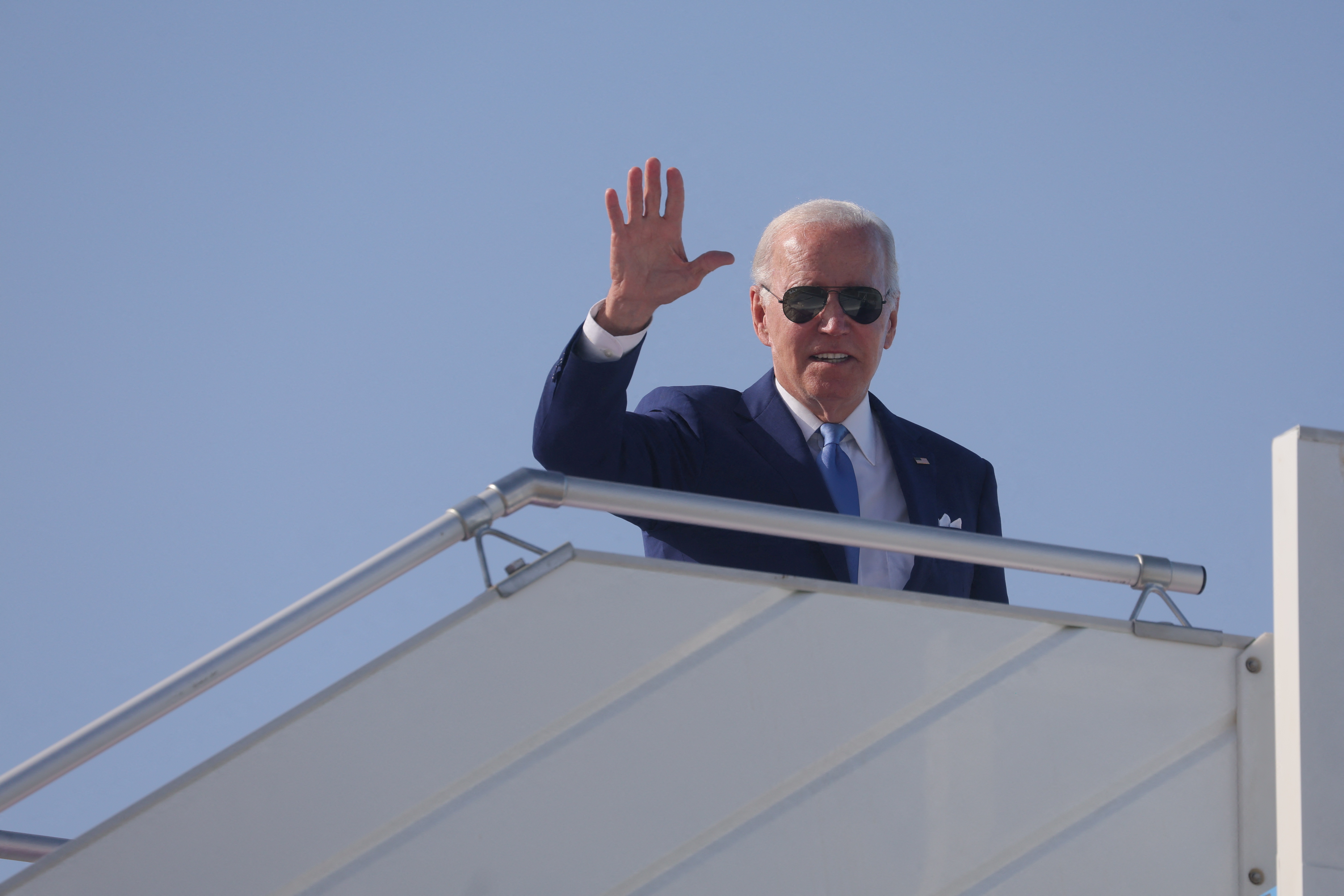 U.S. President Biden leaves Saudi Arabia