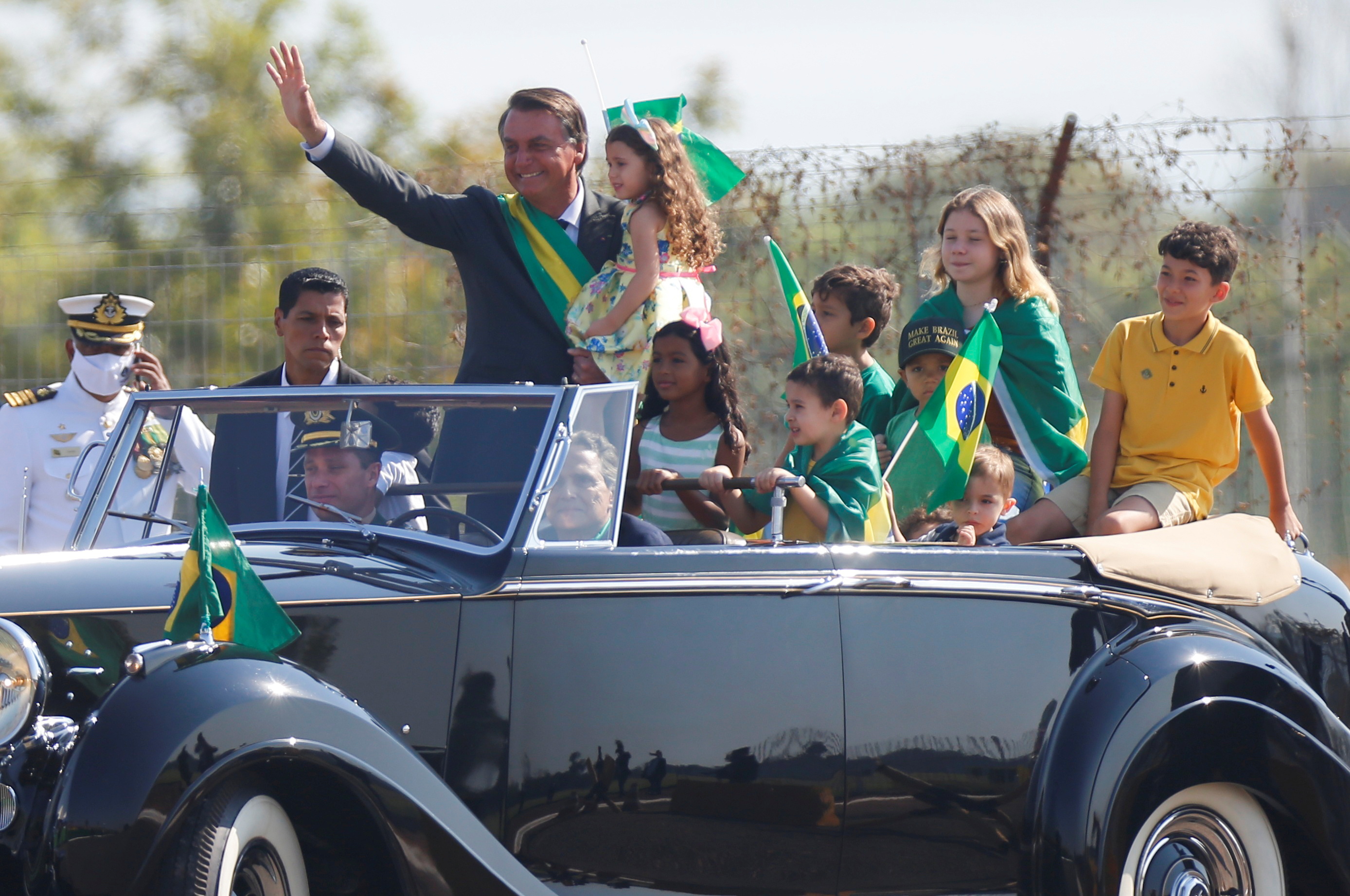 Brazil's president Jair Bolsonaro attends Independence Day ceremony in Brasilia