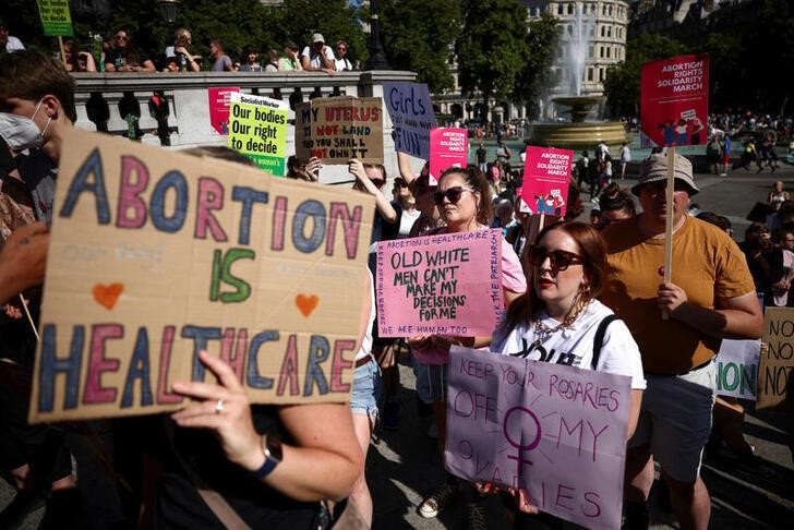 Abortion Rights Solidarity demonstration in London