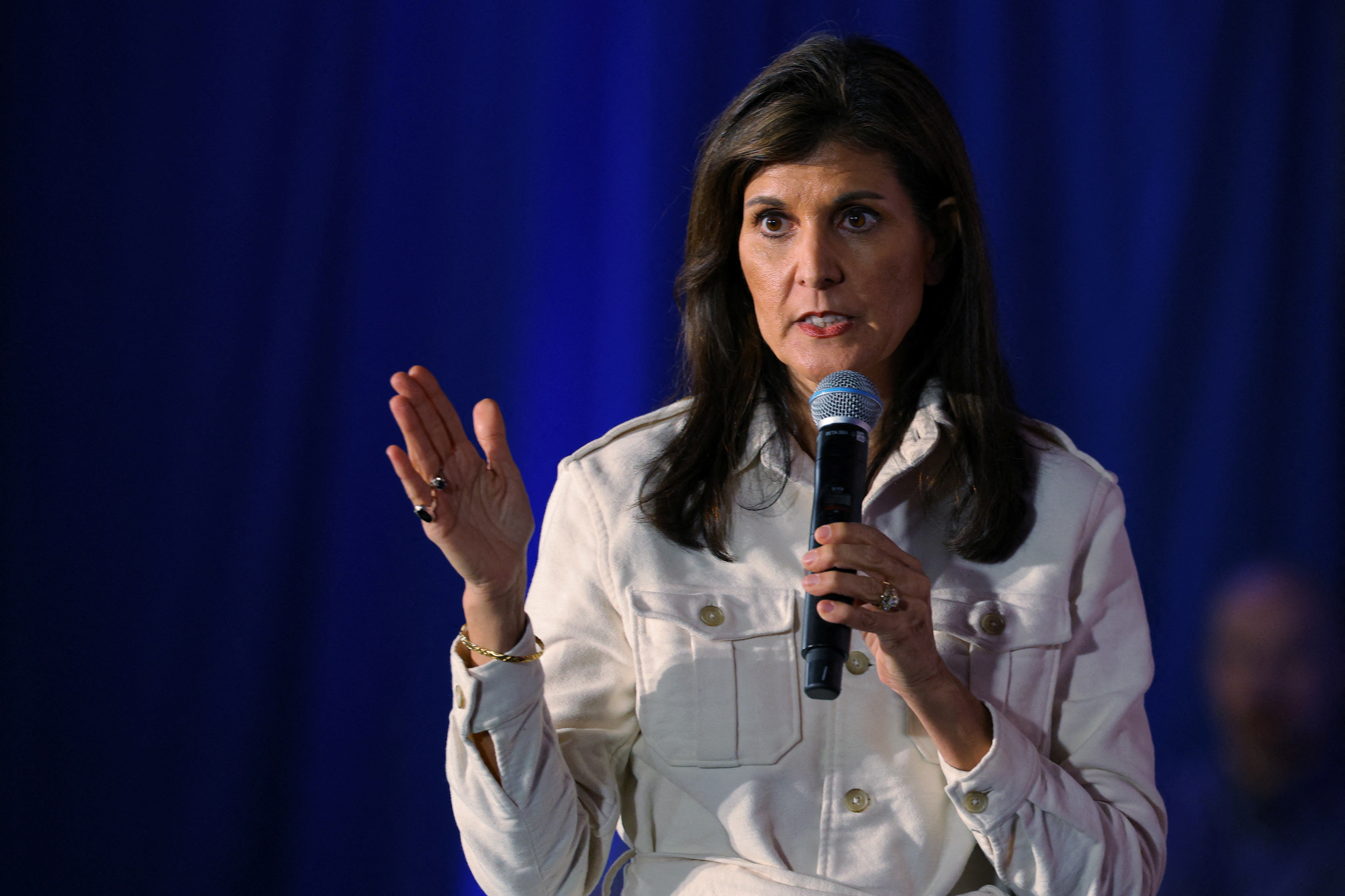 Republican presidential candidate Haley campaigns in Rochester
