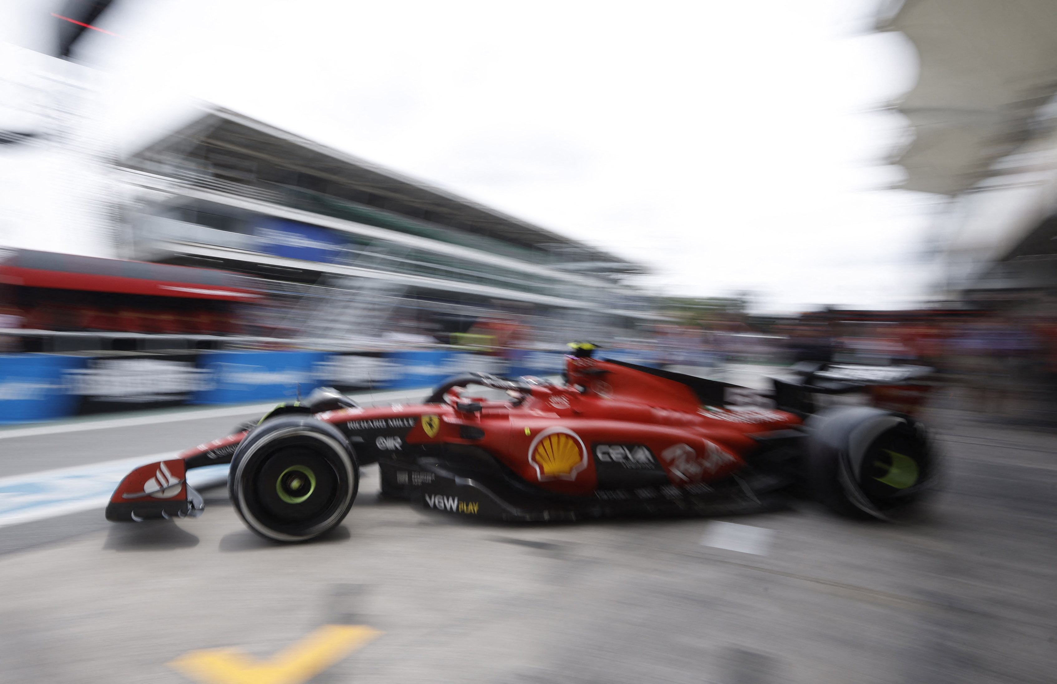 Ferrari Goes 1-2 at Brazilian Grand Prix Practice with Carlos