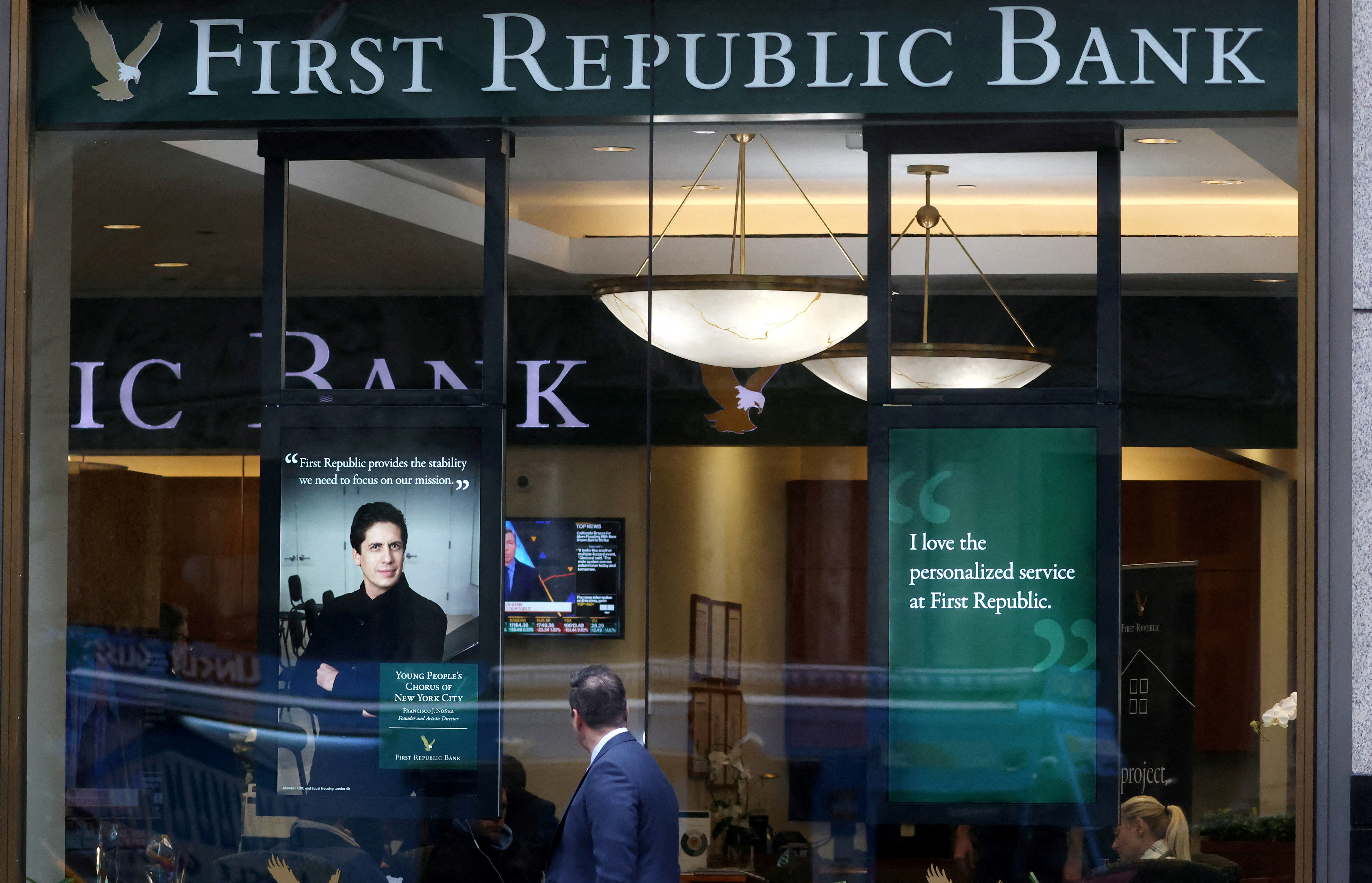 First Republic Bank branch in Midtown Manhattan in New York City
