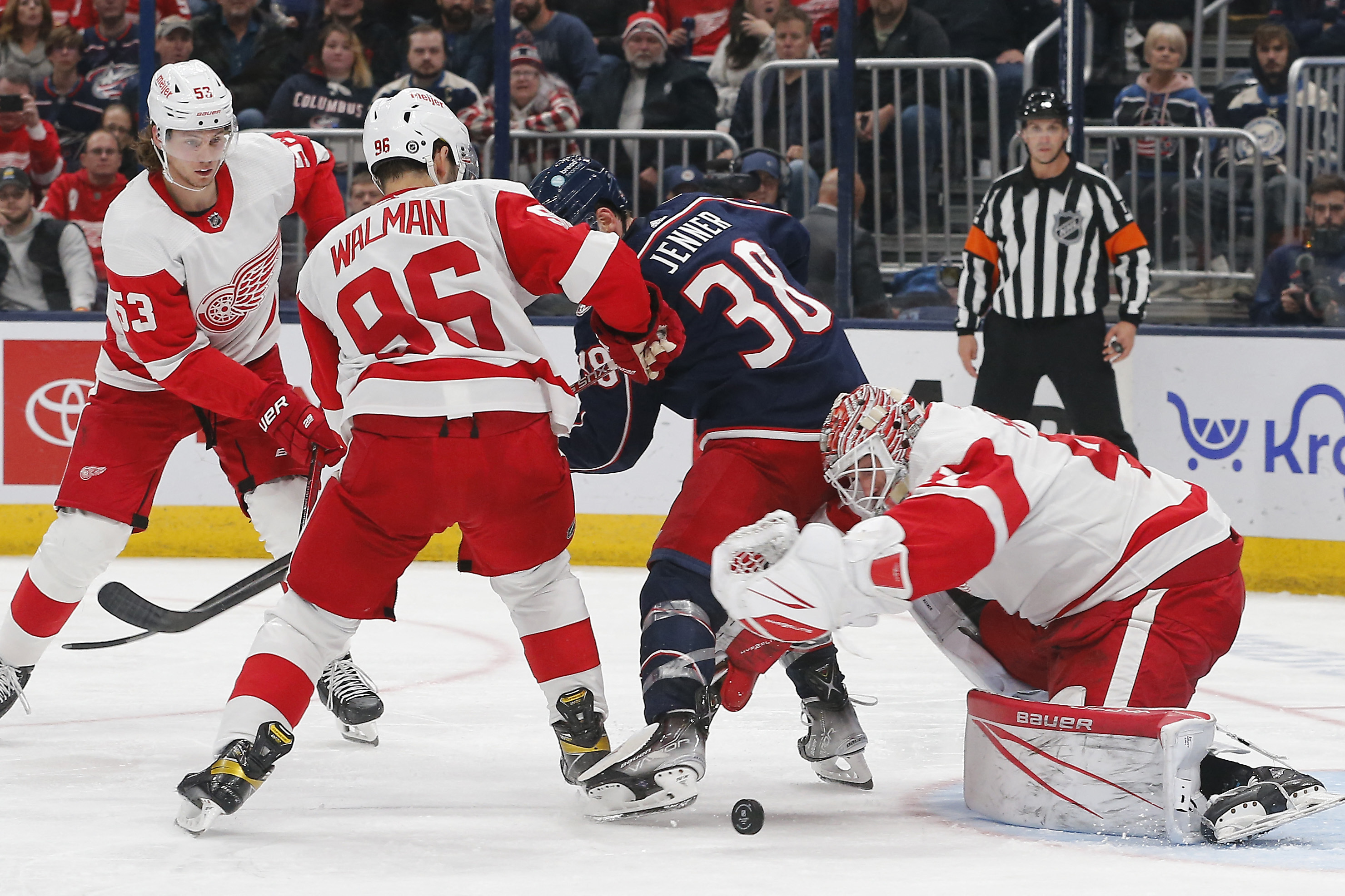 James Reimer, four goal-scorers carry Red Wings past Blue Jackets | Reuters