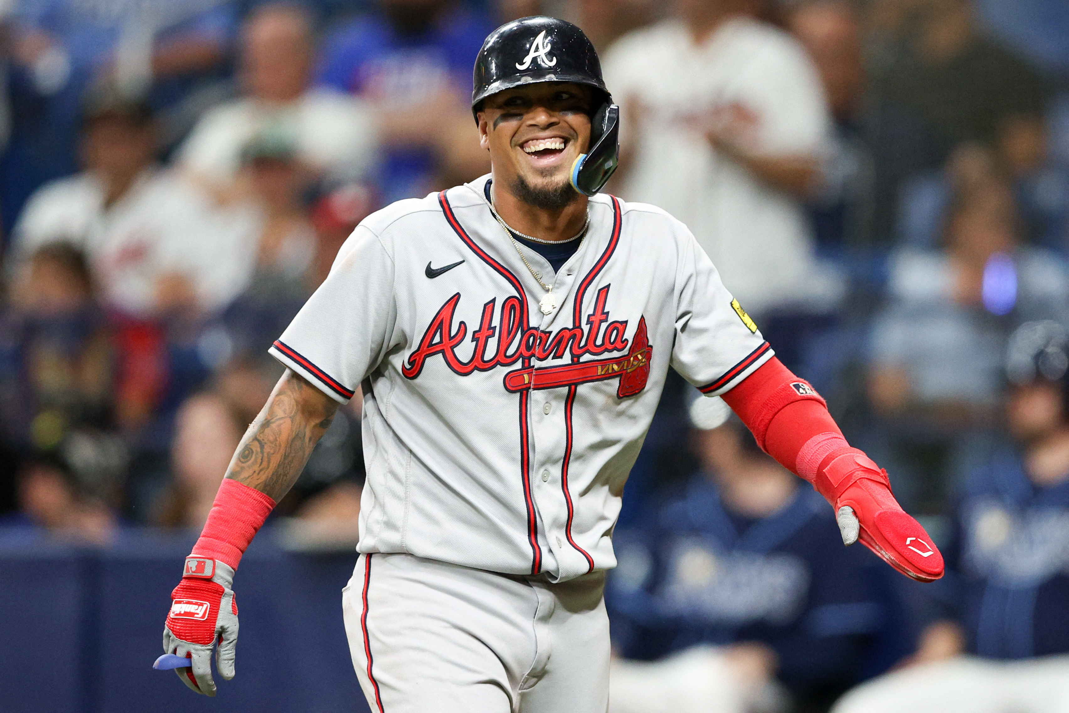 Braves' Spencer Strider gives Sean Murphy his flowers after 3-RBI