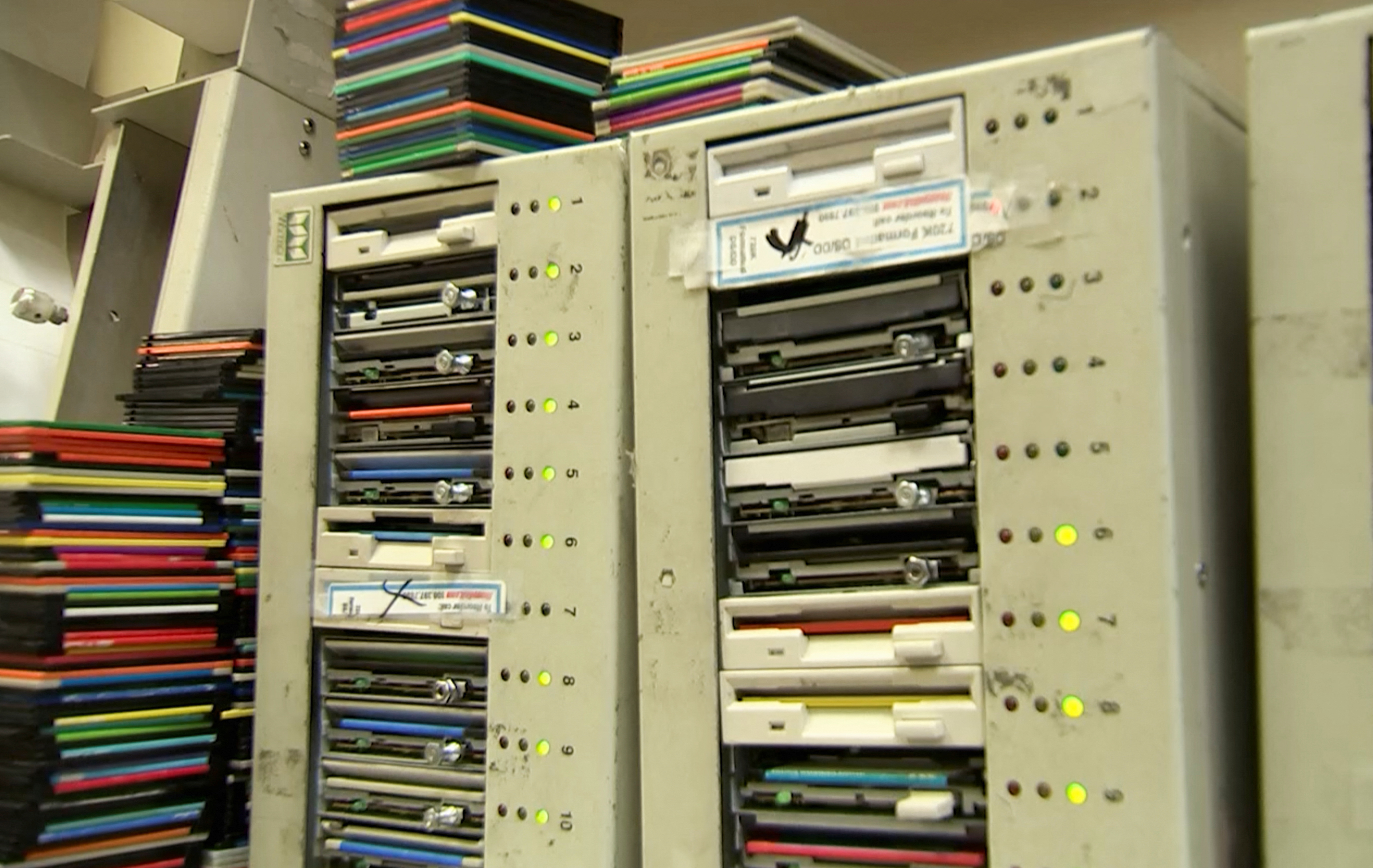 A 1990s relic, floppy disks get second life at California warehouse