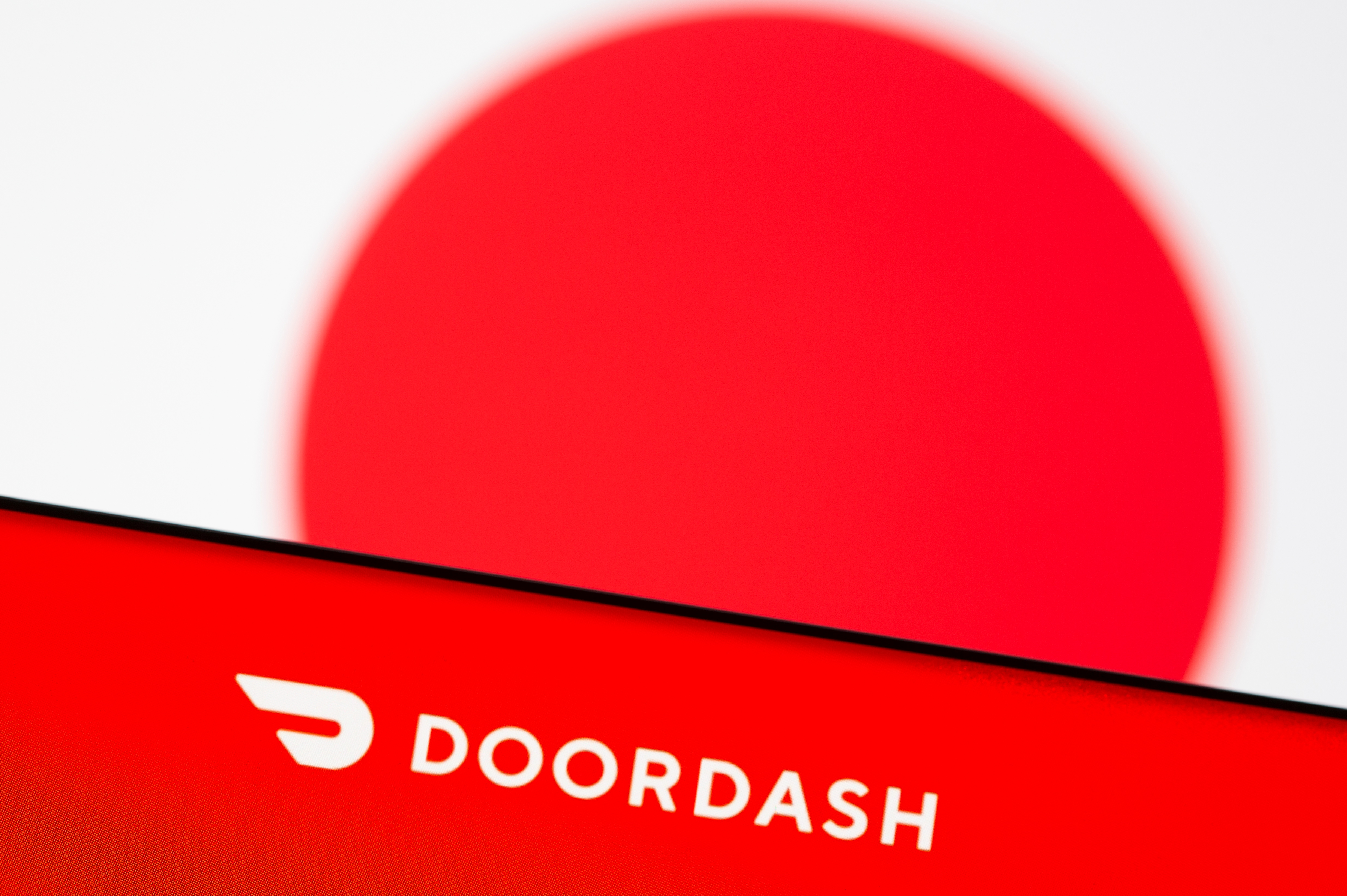 Illustration picture of Doordash logo