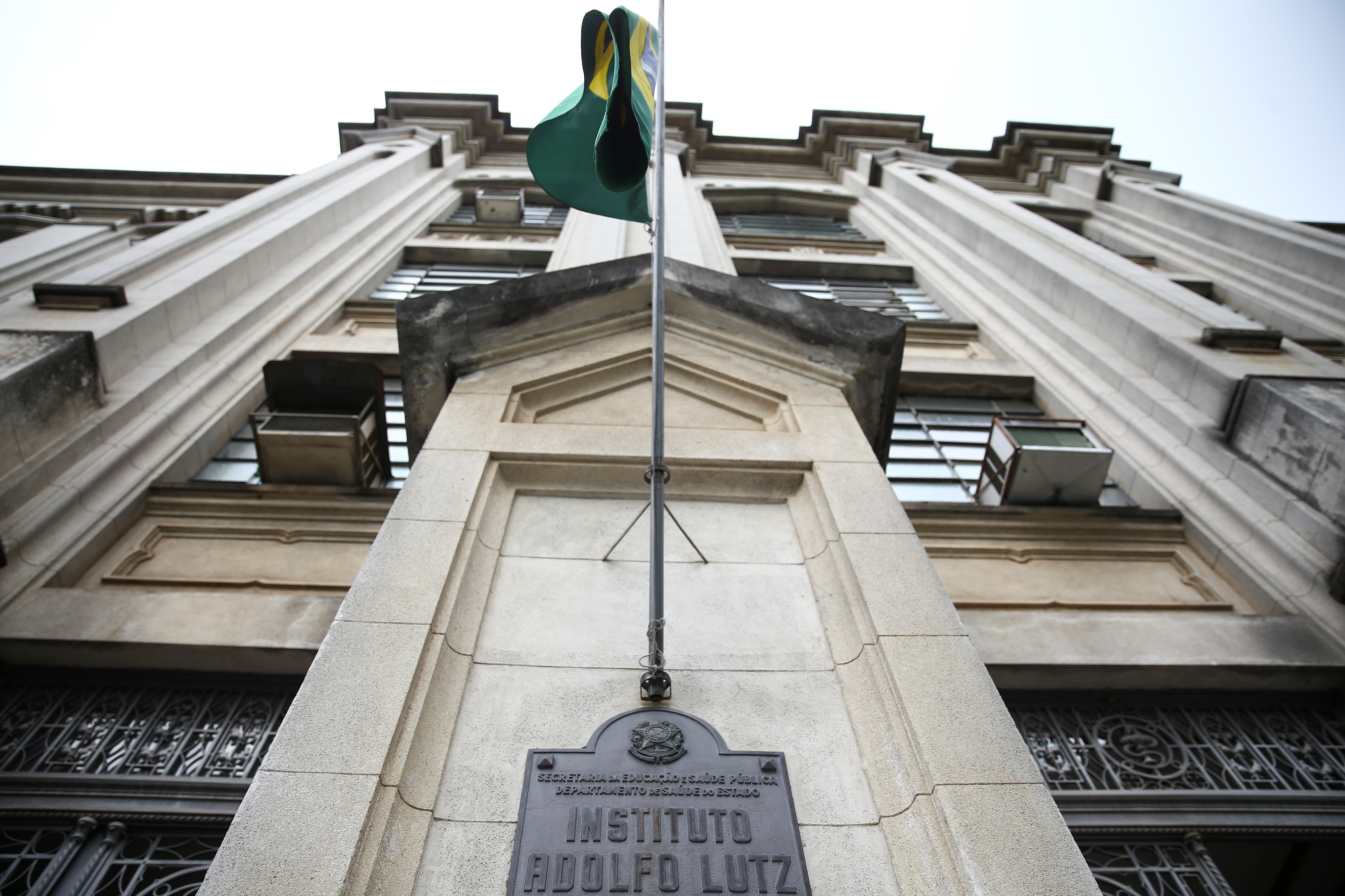 Facade of the Adolfo Lutz Institute in Sao Paulo