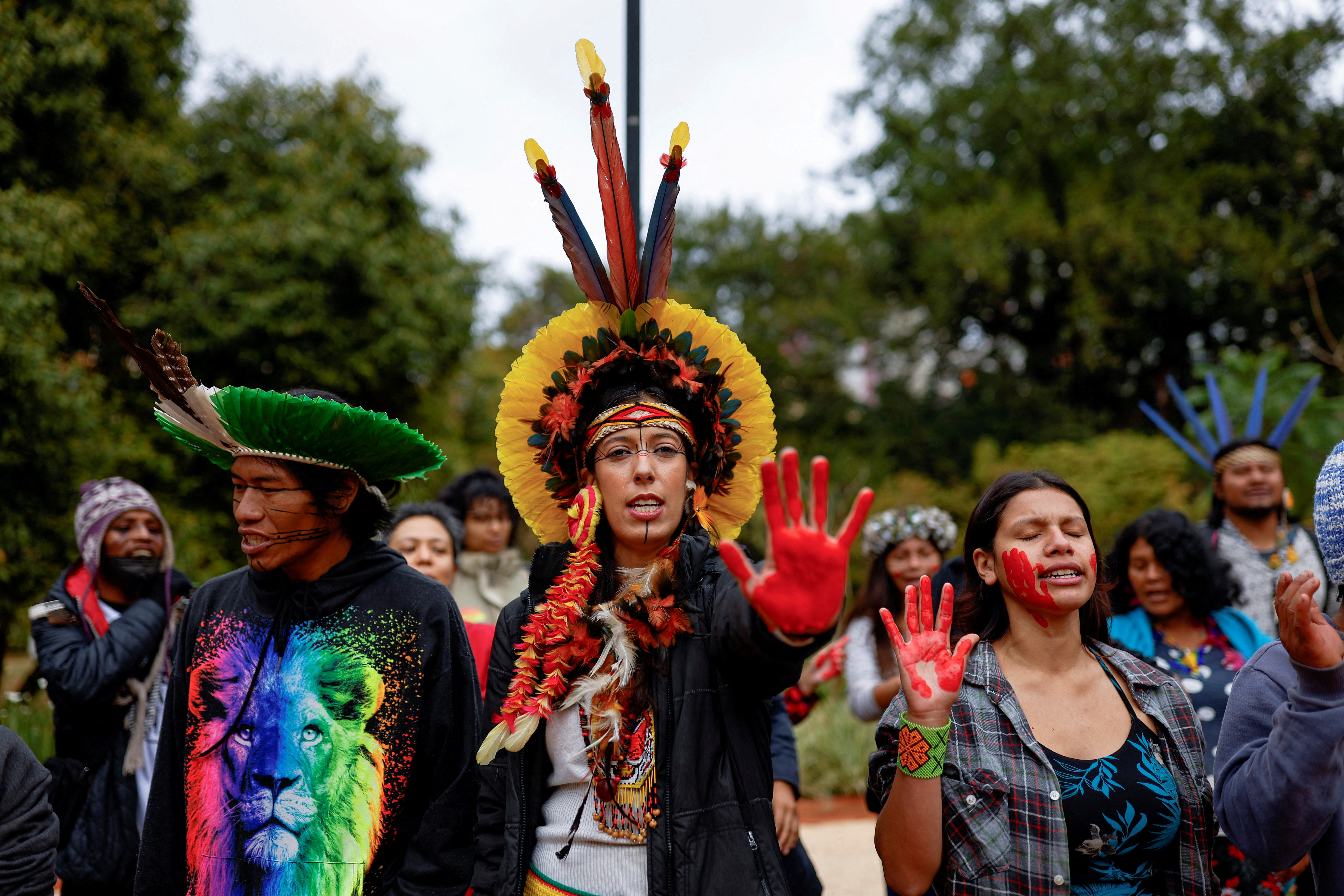 Indígenas protestam pelo Dia da Amazônia