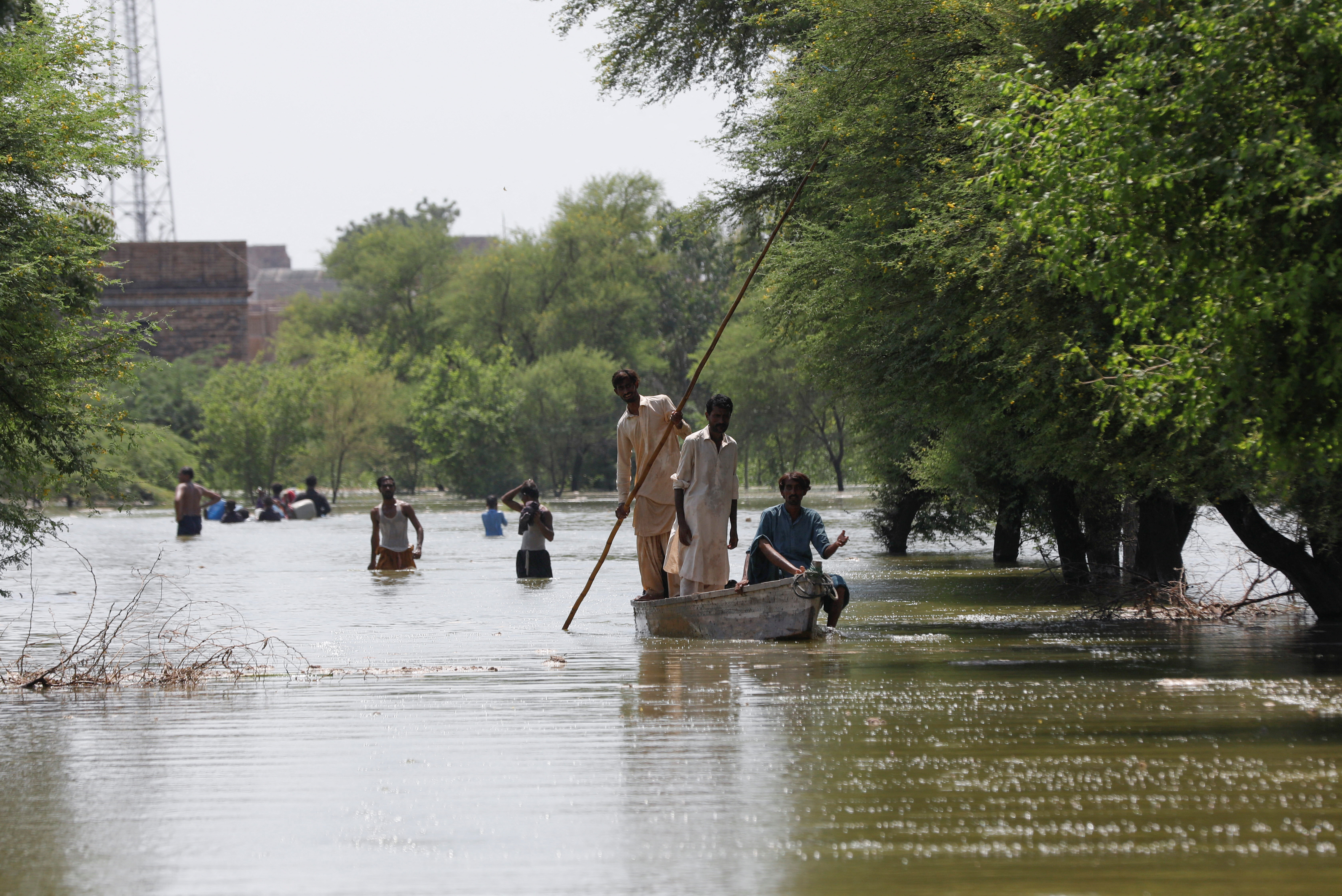 Monsoon season in Bhan Syedabad