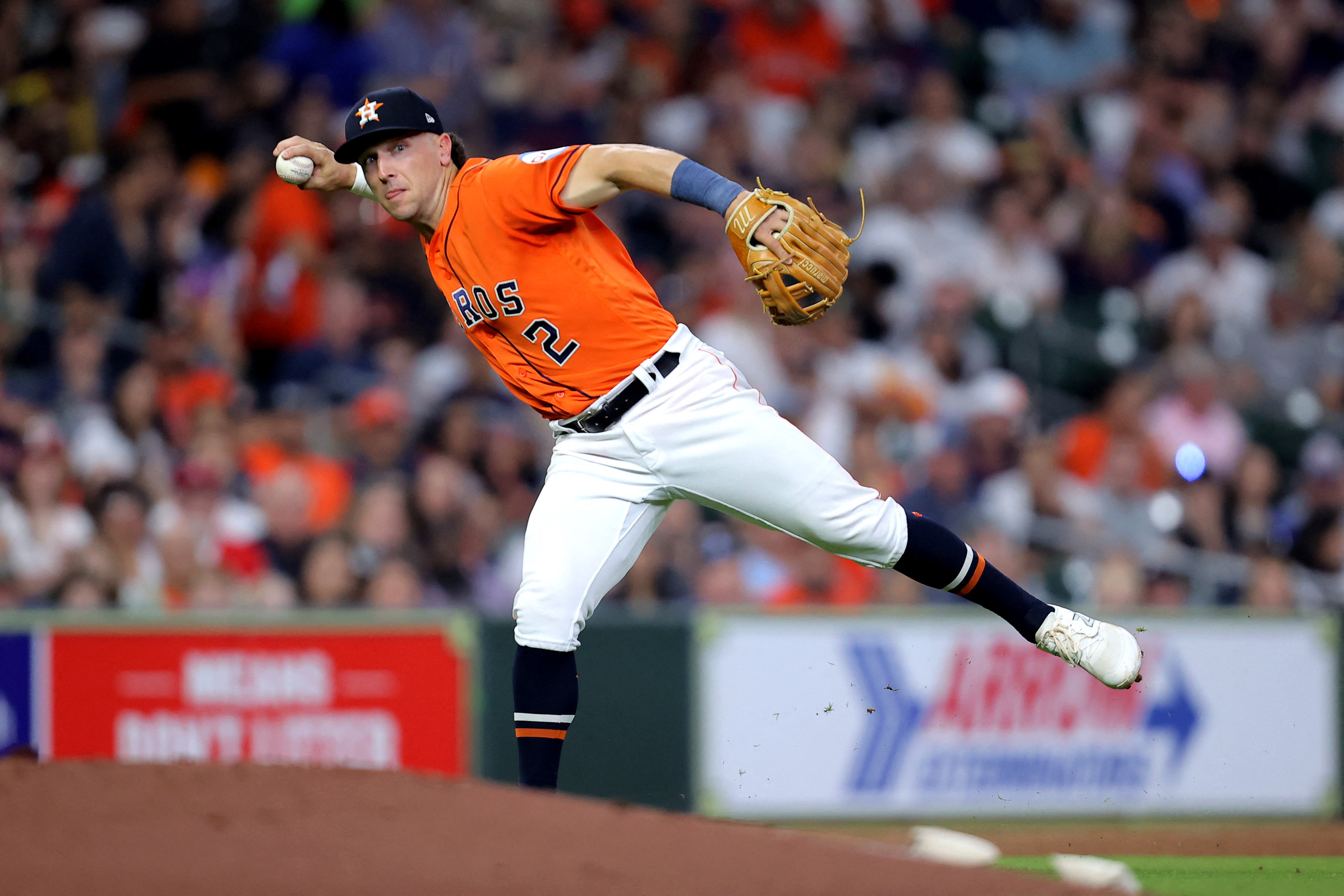 The Astros pitch two immaculate innings against the Rangers