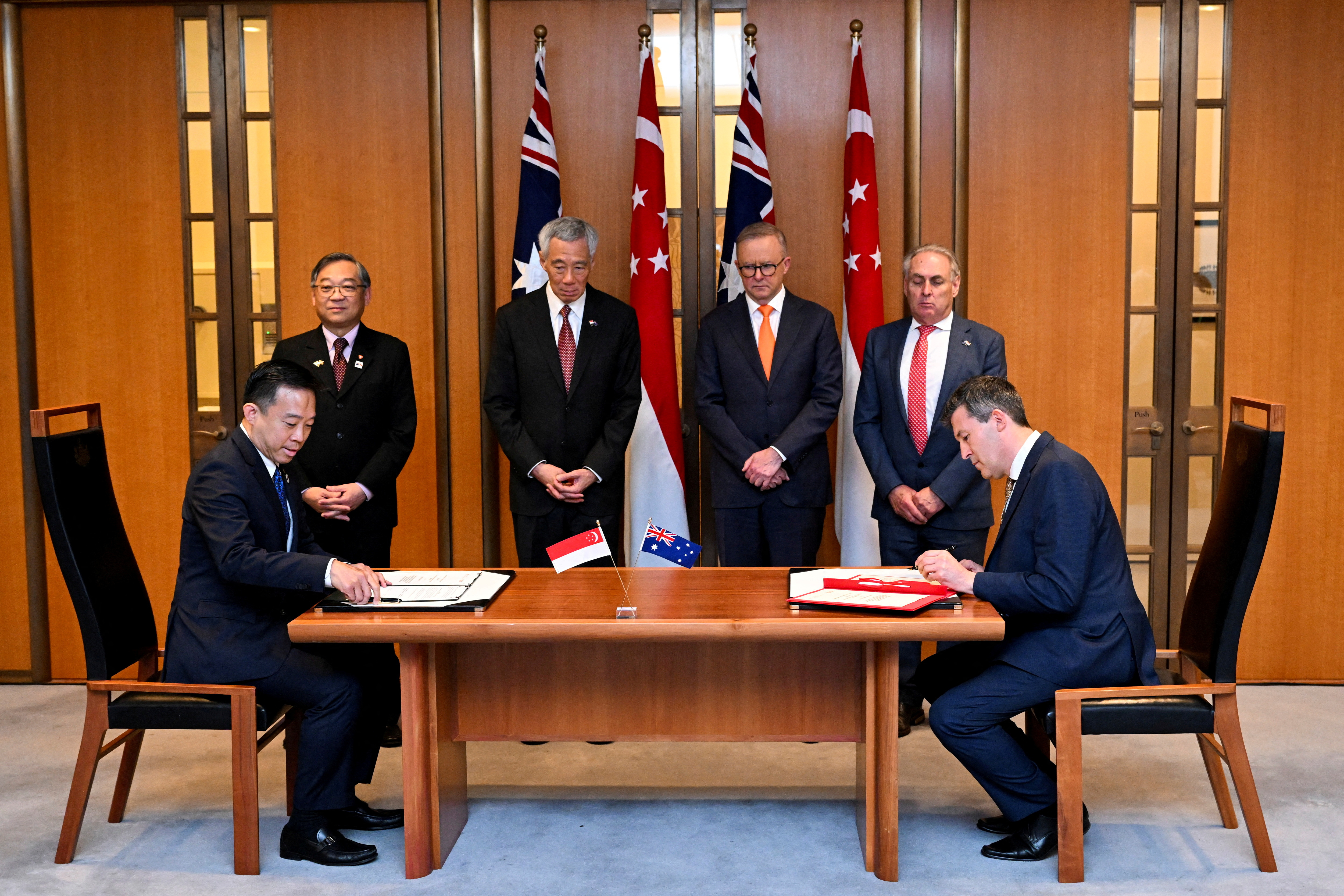 Singapore's PM Lee Hsien Loong visits Australia