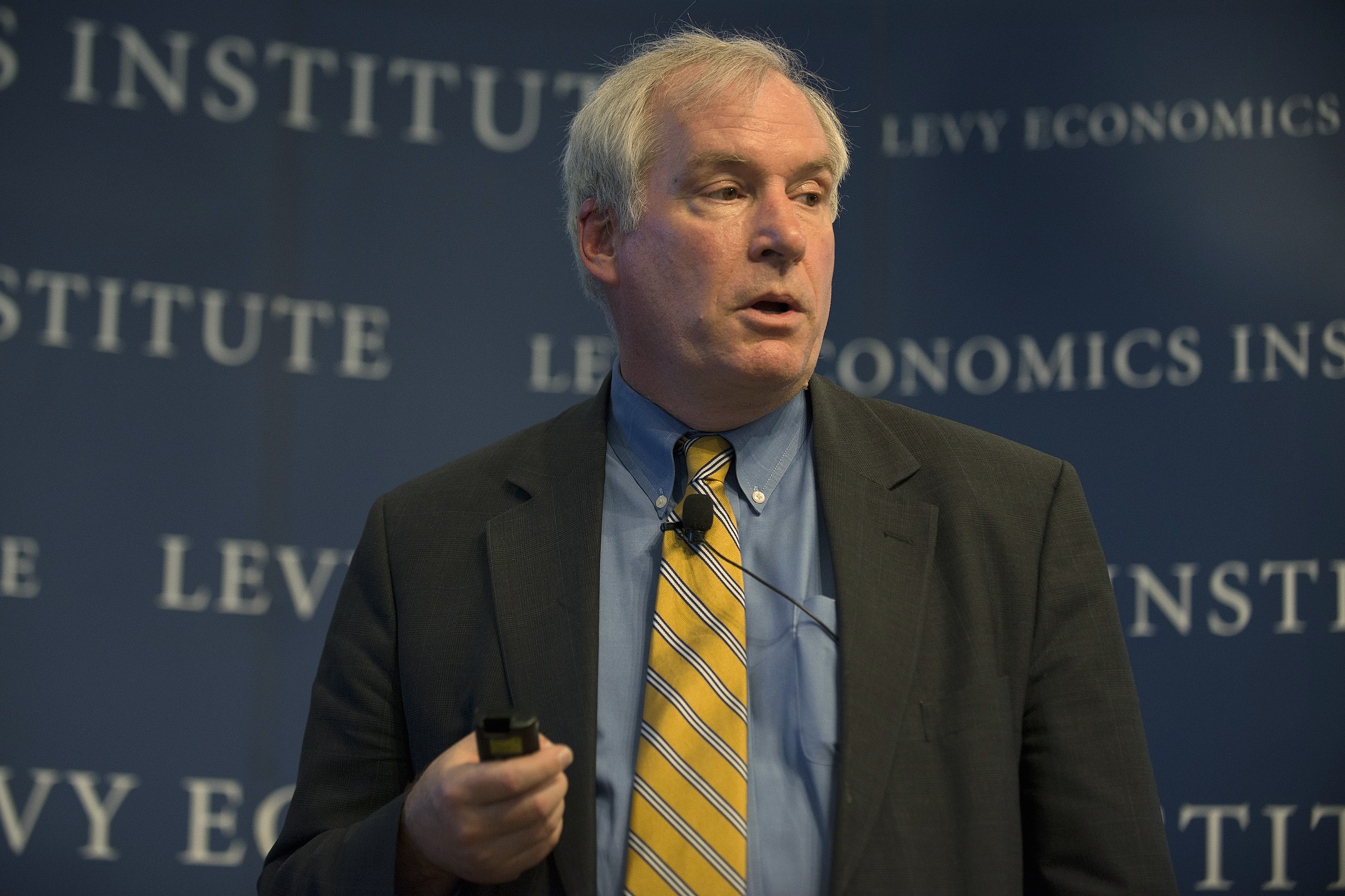 The Federal Reserve Bank of Boston's President and CEO Eric S. Rosengren speaks during the 