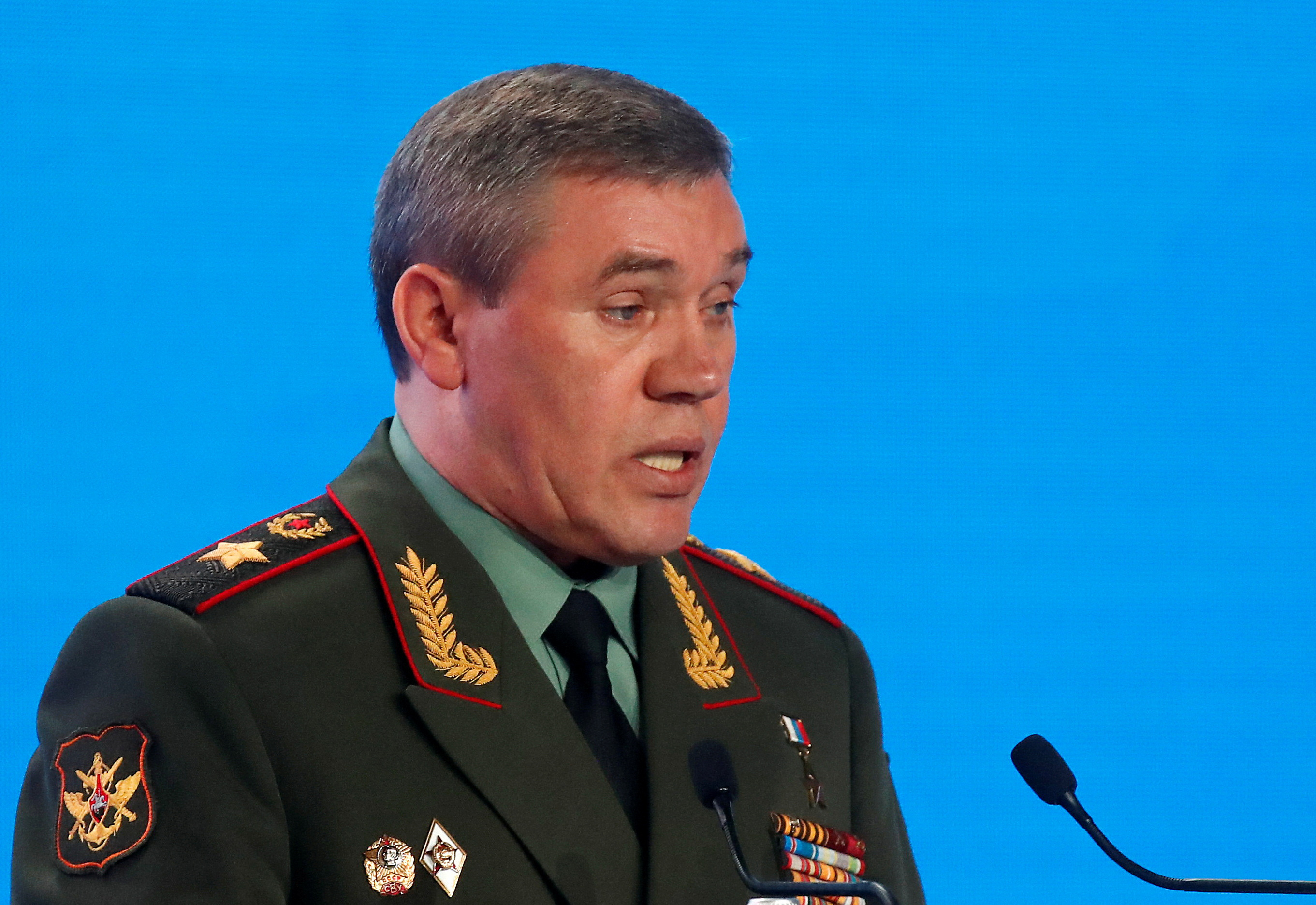 Chief of the General Staff of Russian Armed Forces Gerasimov attends the Moscow Conference on International Security