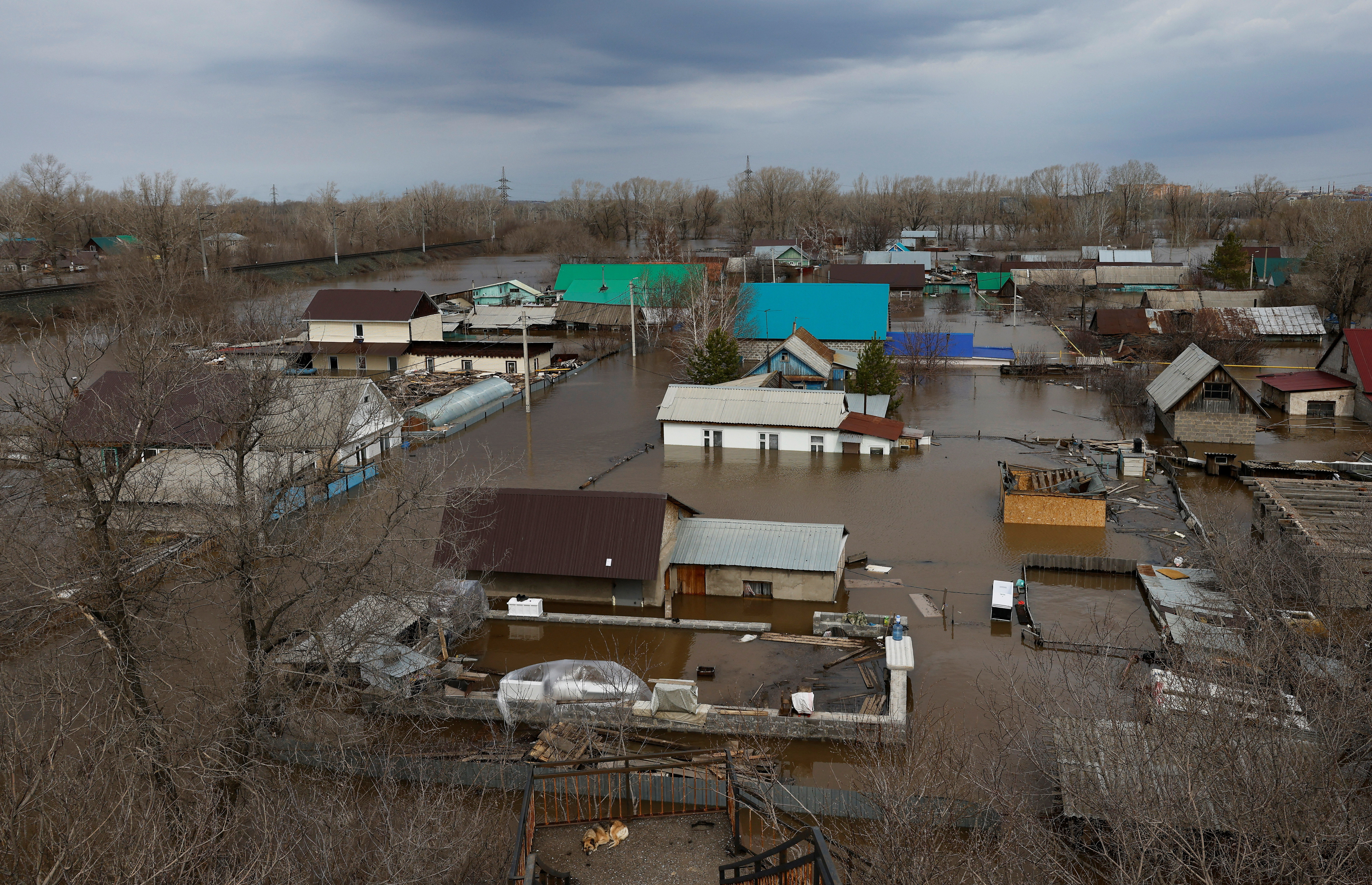 Flooding in Orenburg region