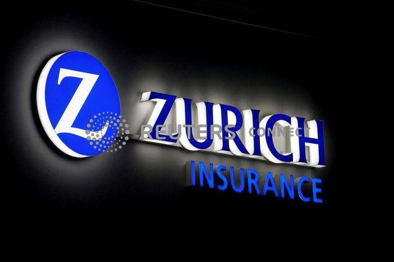 FILE PHOTO: Logo of Zurich Insurance is seen in Davos