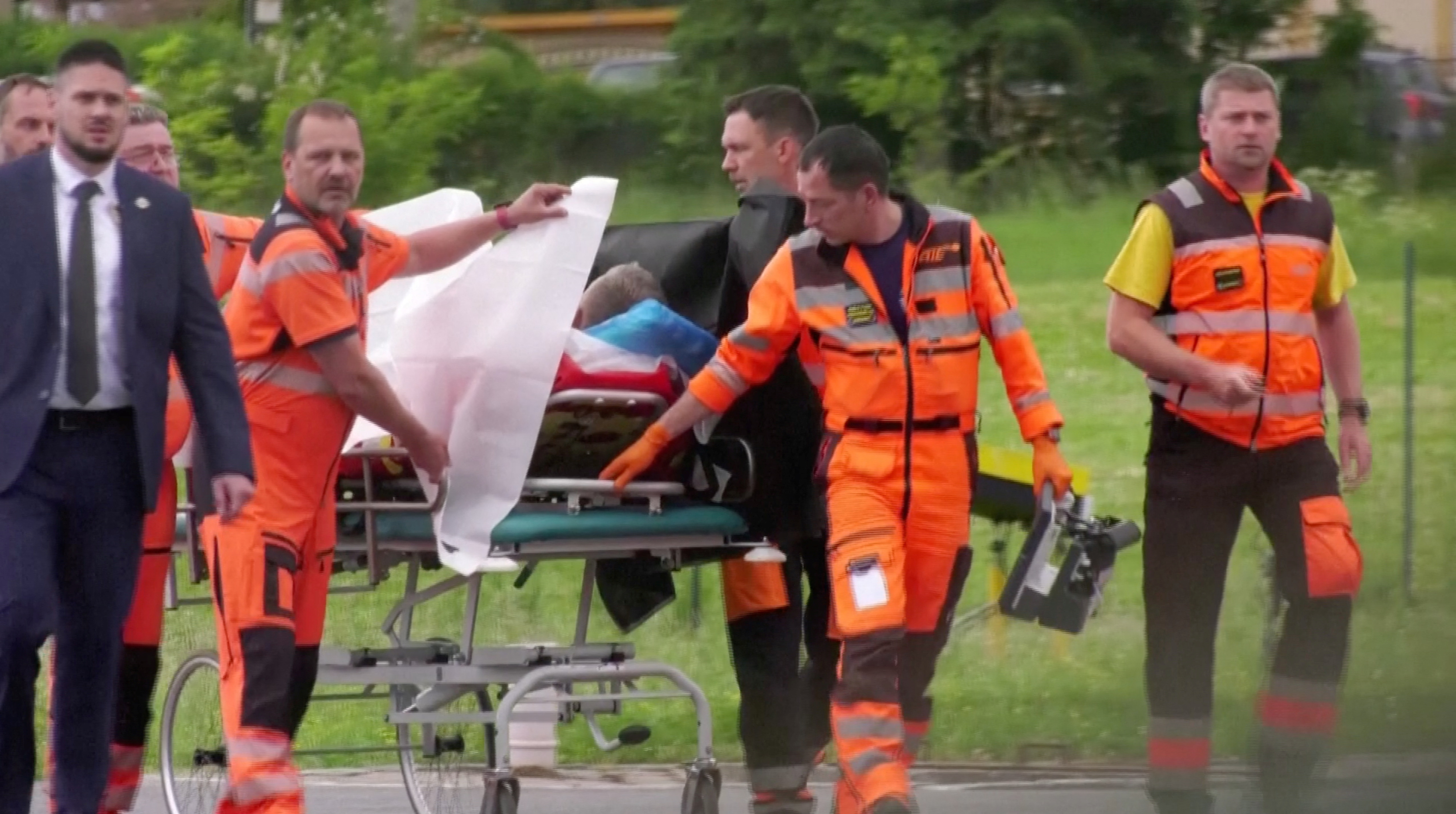 Slovak PM Fico transported in helicopter to hospital after shooting