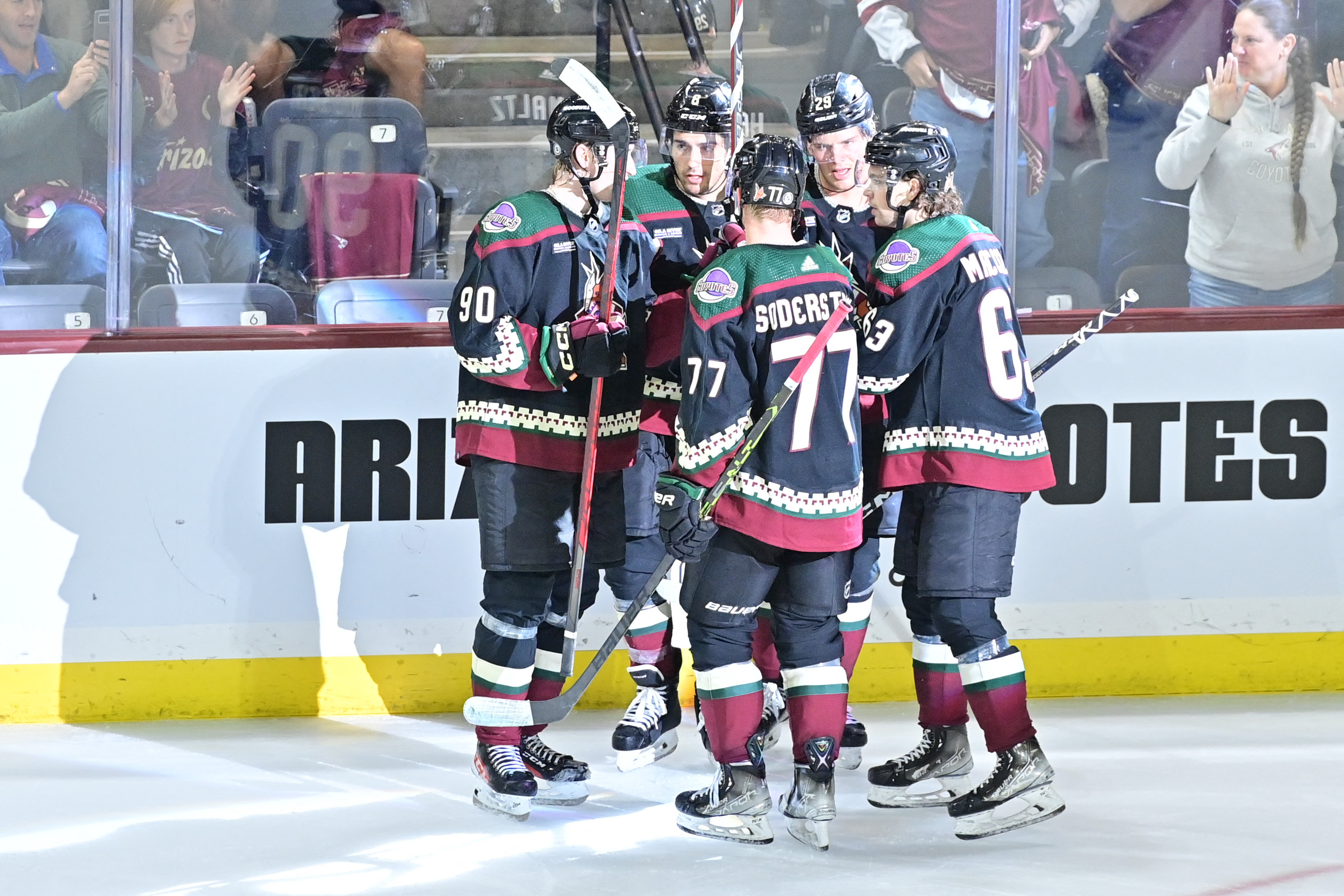 Conor Garland, Conor Garland takes the ice with the team for the first  time., By Vancouver Canucks