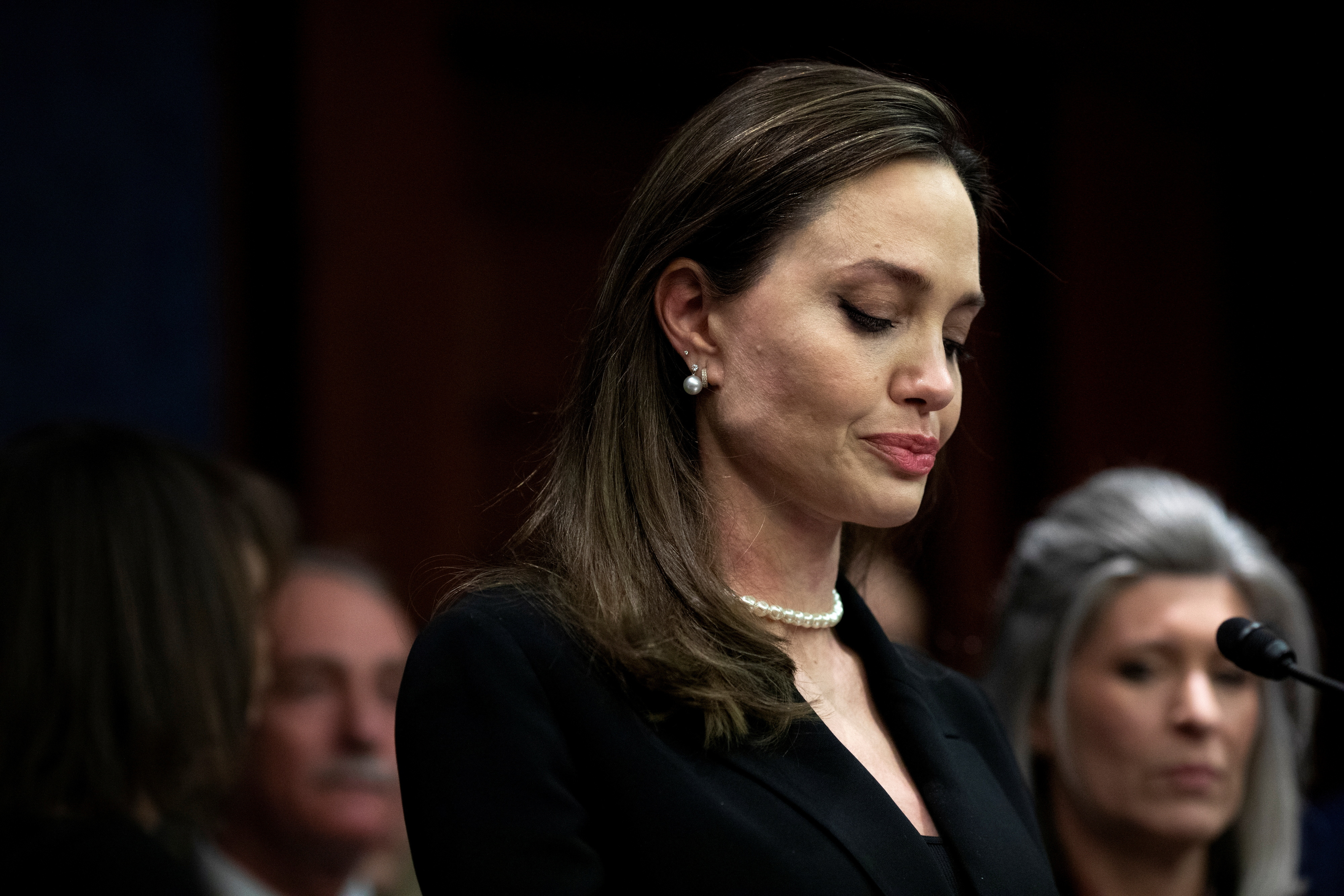 Angelina Jolie at the U.S. Capitol for the Violence Against Women Act in Washington