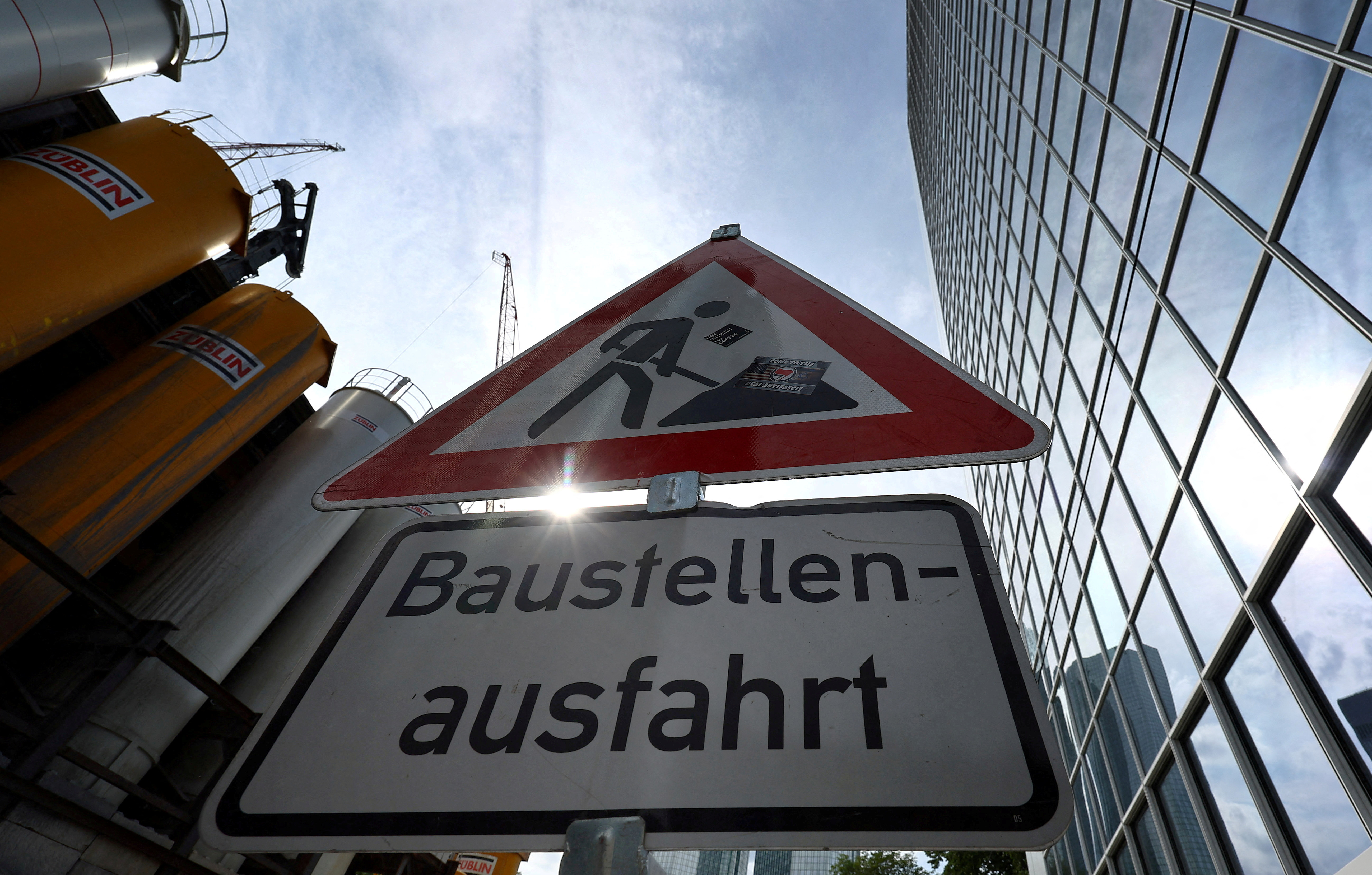 Baustelle (Construction Area) German - Wall Sign