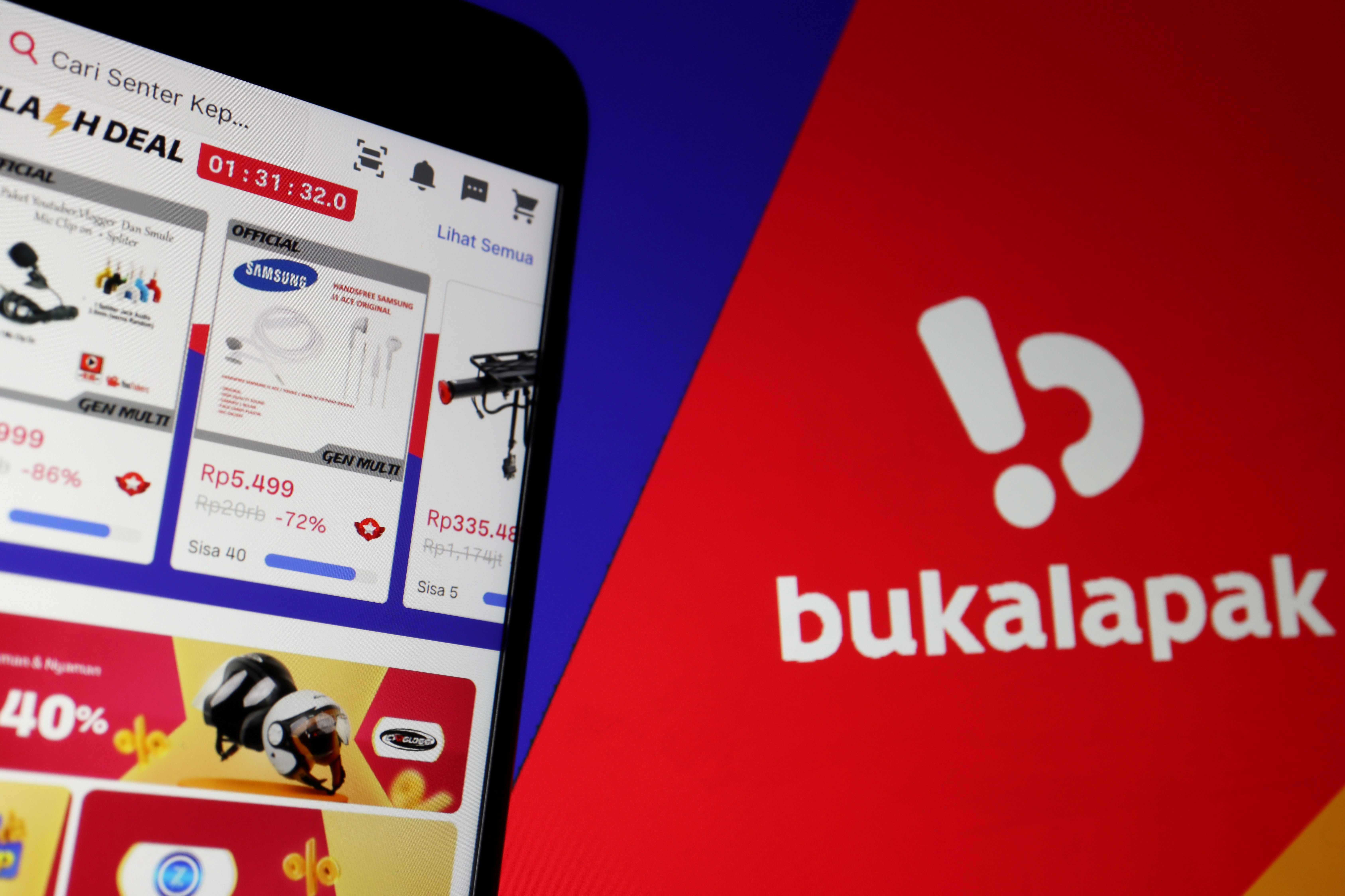 Illustration picture of Indonesian e-commerce company Bukalapak