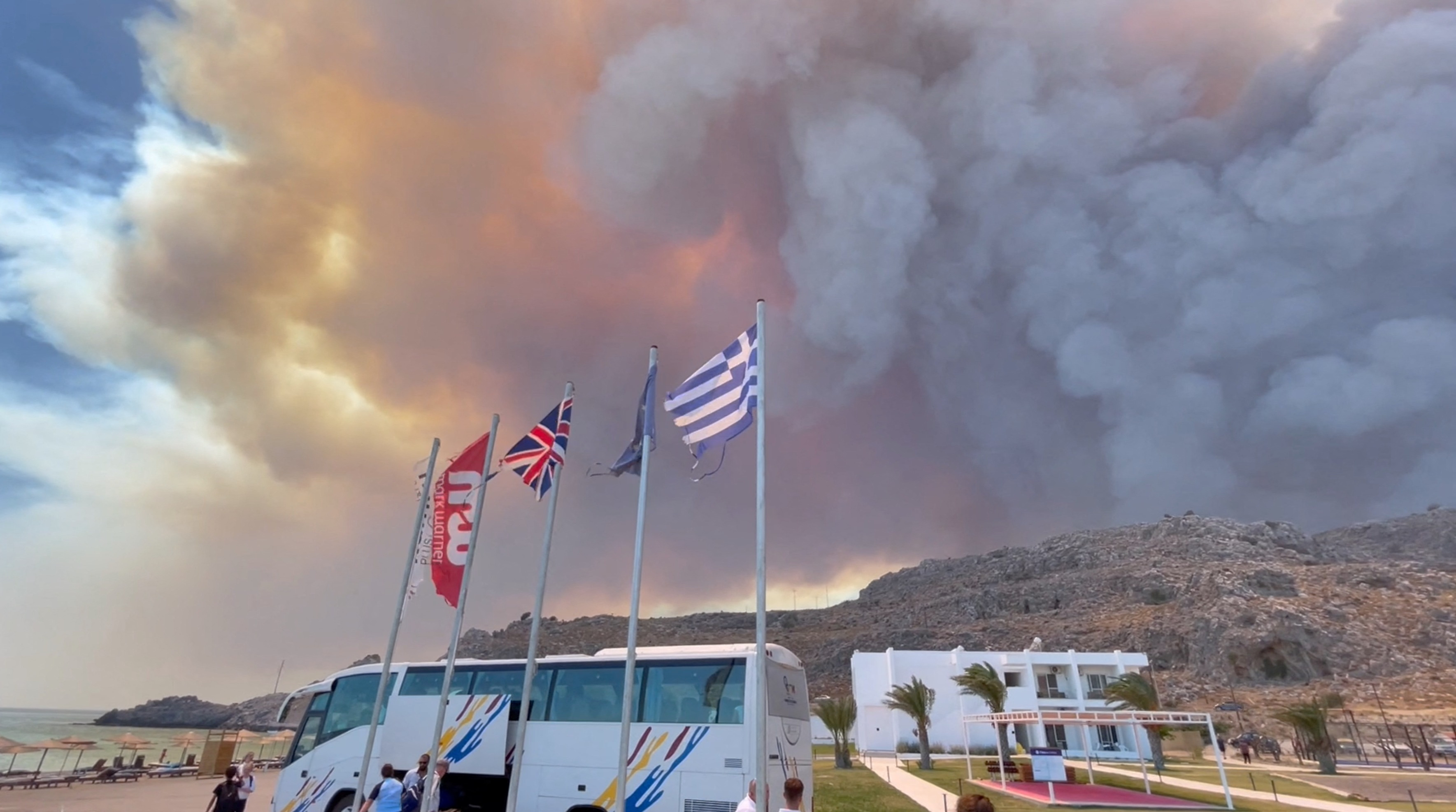 Rhodes wildfire forces mass evacuations Reuters